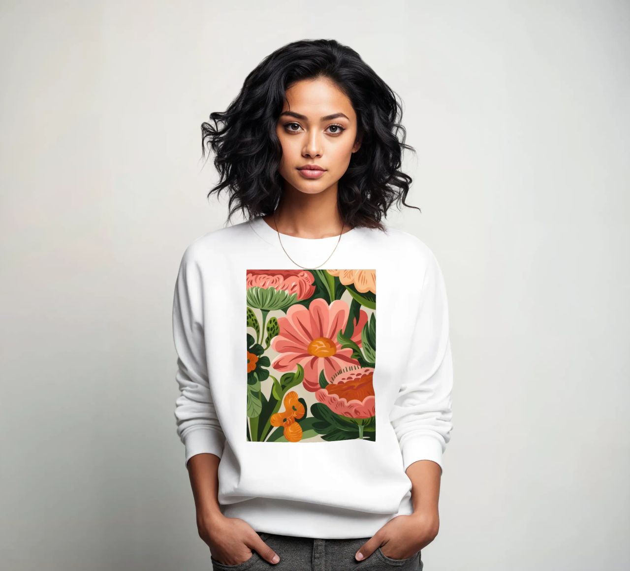 Fiori colorati felpa da Artie Shifa