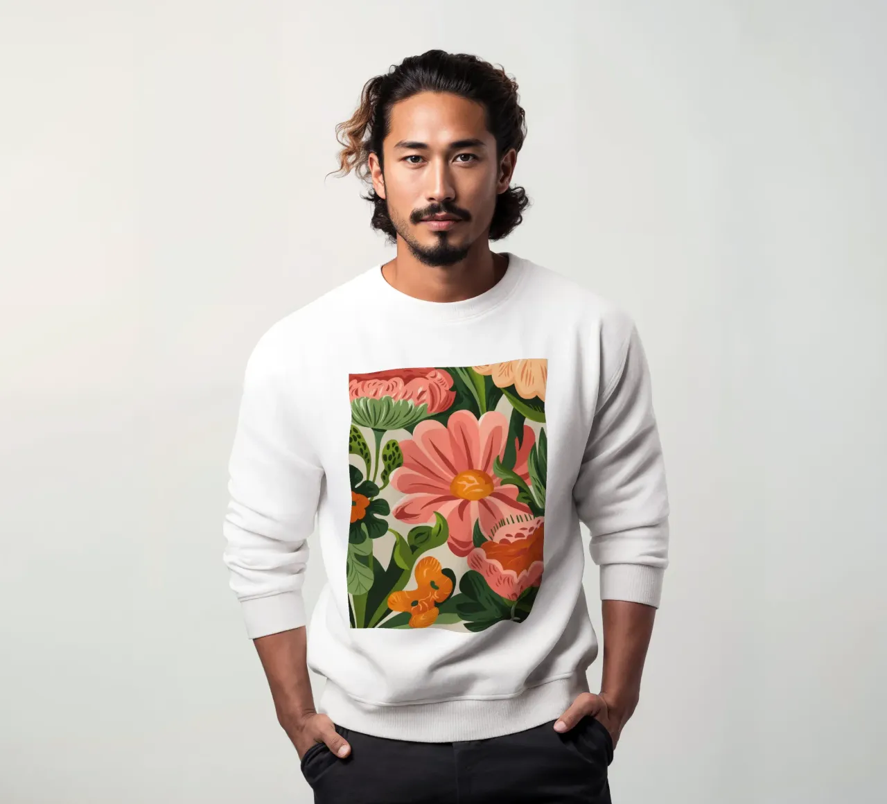 Fleurs colorées sweat de Artie Shifa