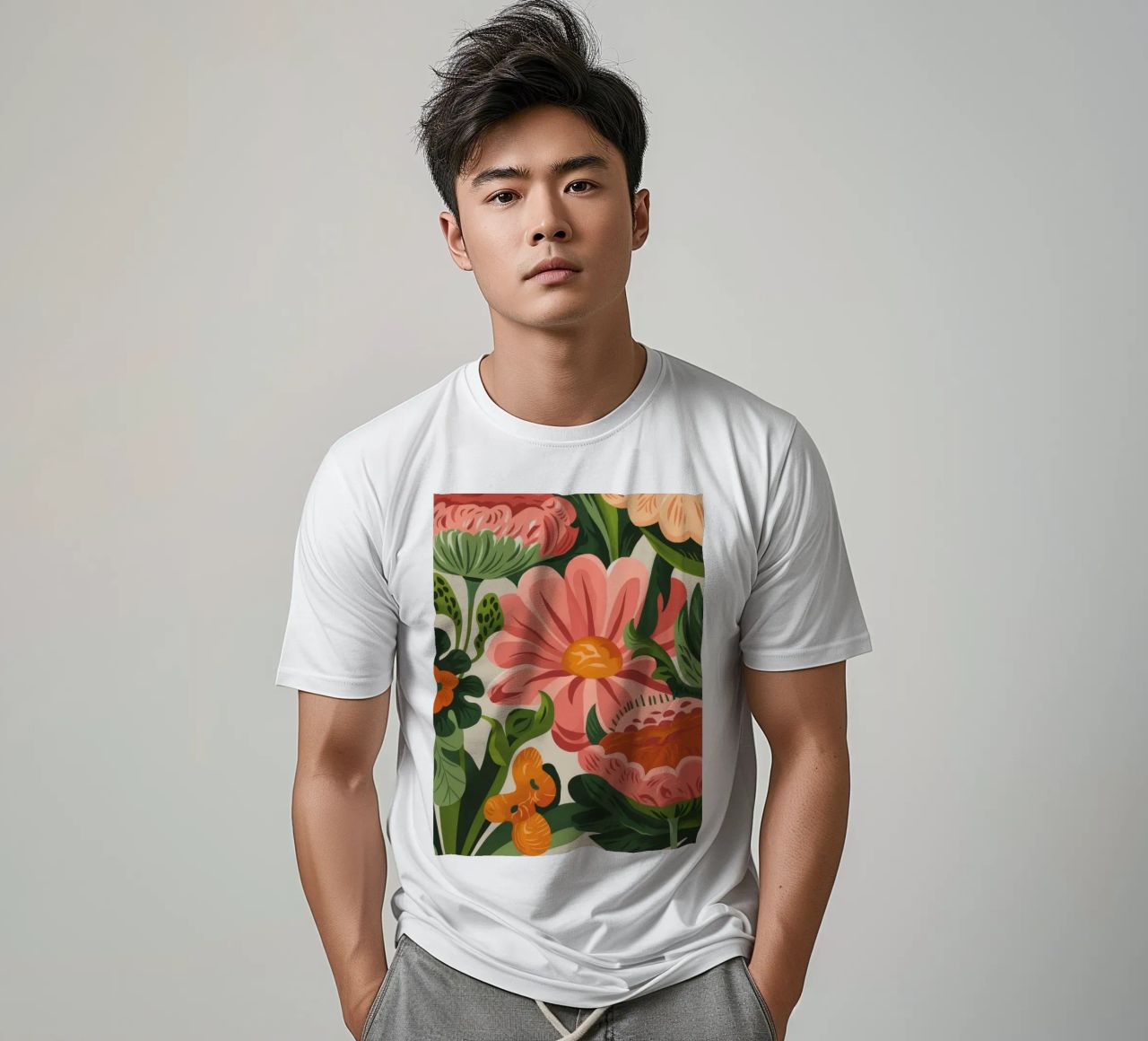 Fiori colorati t-shirt da Artie Shifa
