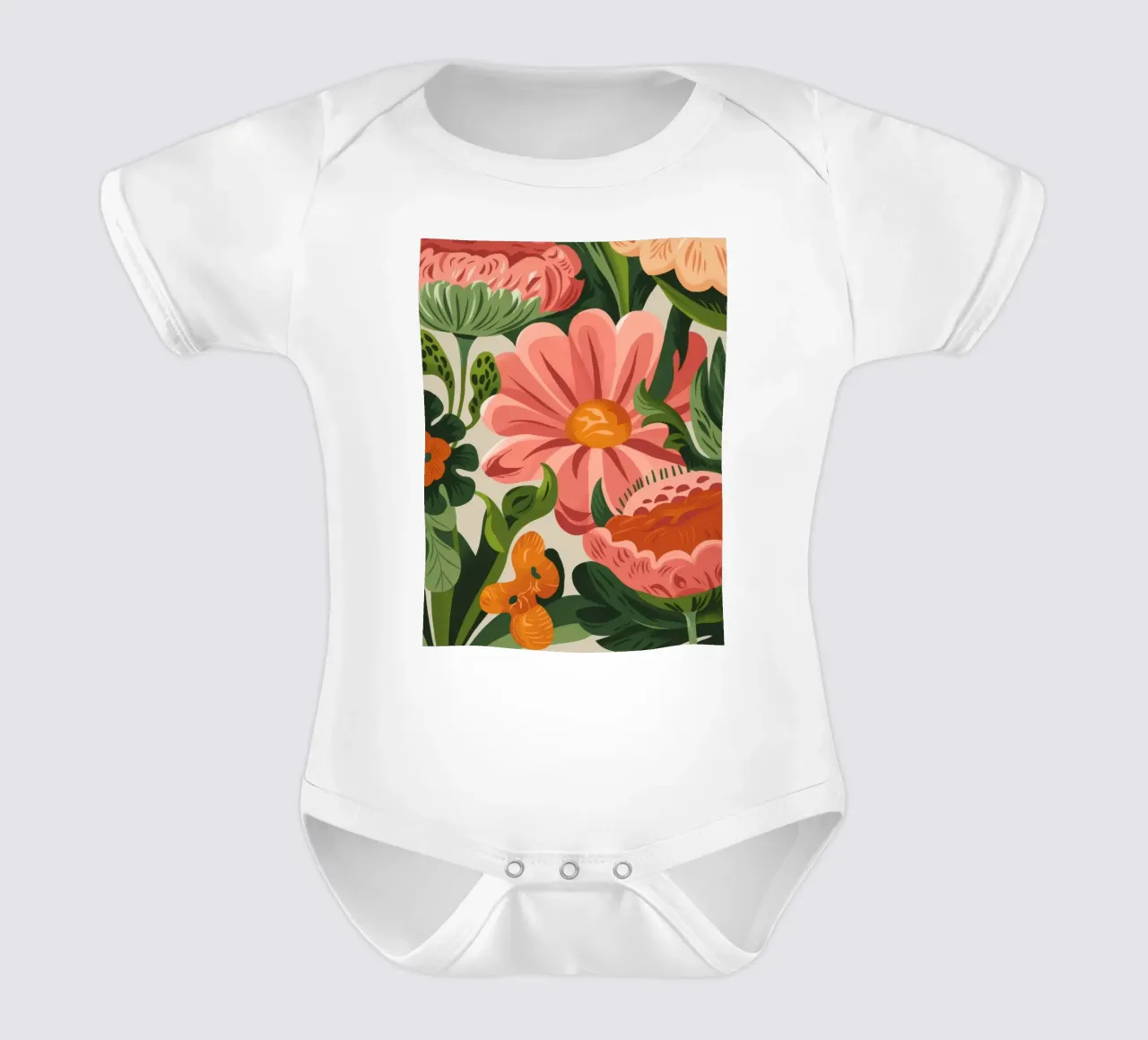 Flores de colores body de bebé de Artie Shifa