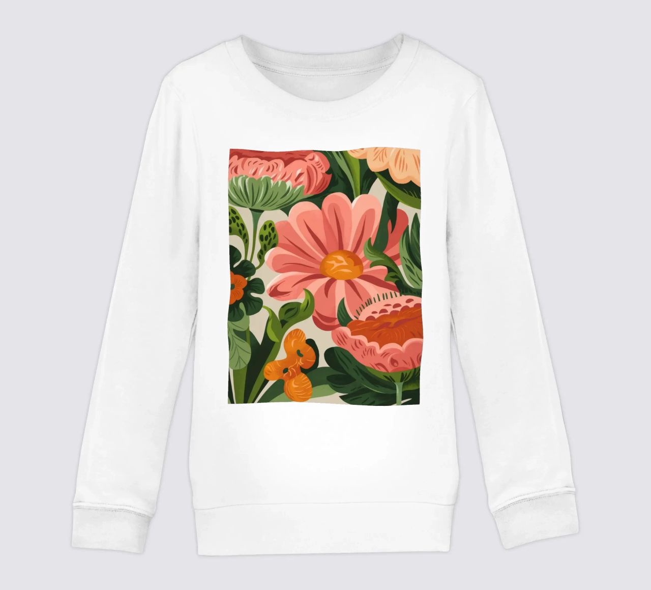 Fiori colorati felpa bambino da Artie Shifa