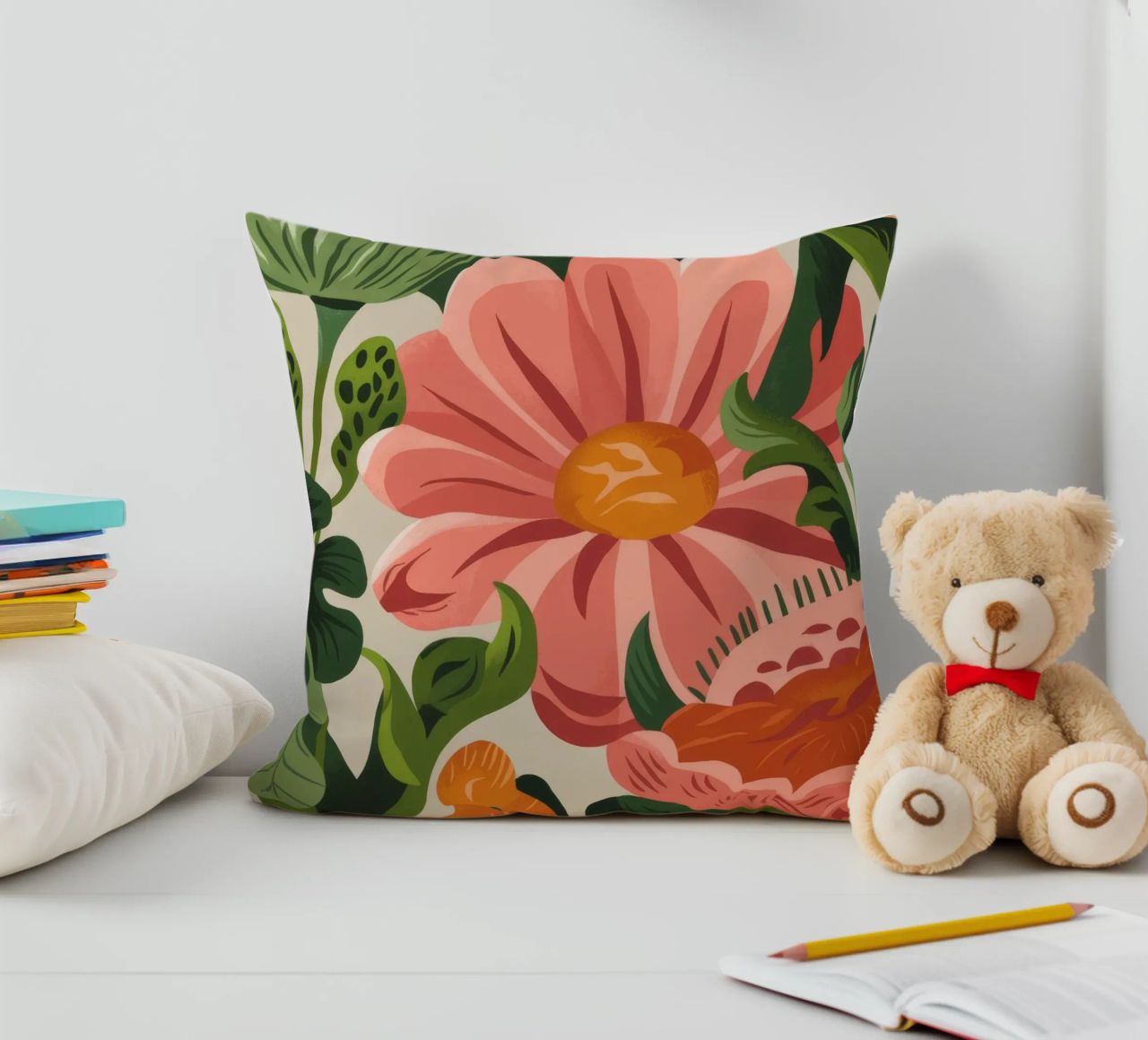 Fiori colorati cuscino da Artie Shifa
