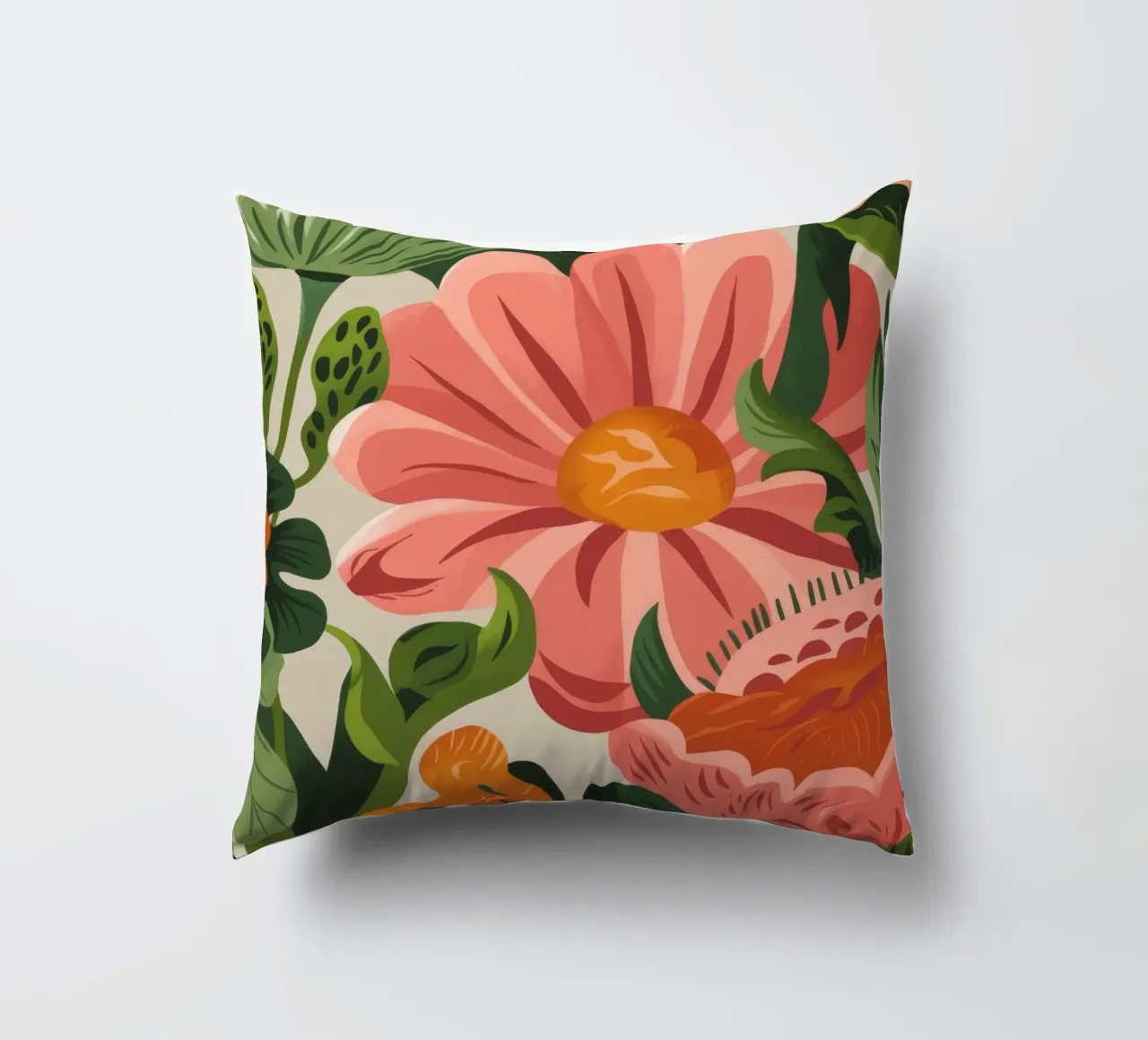 Fiori colorati cuscino da Artie Shifa
