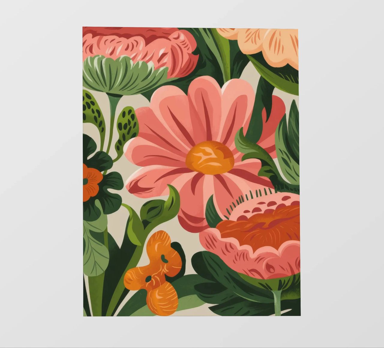 Fiori colorati telo in pvc da Artie Shifa