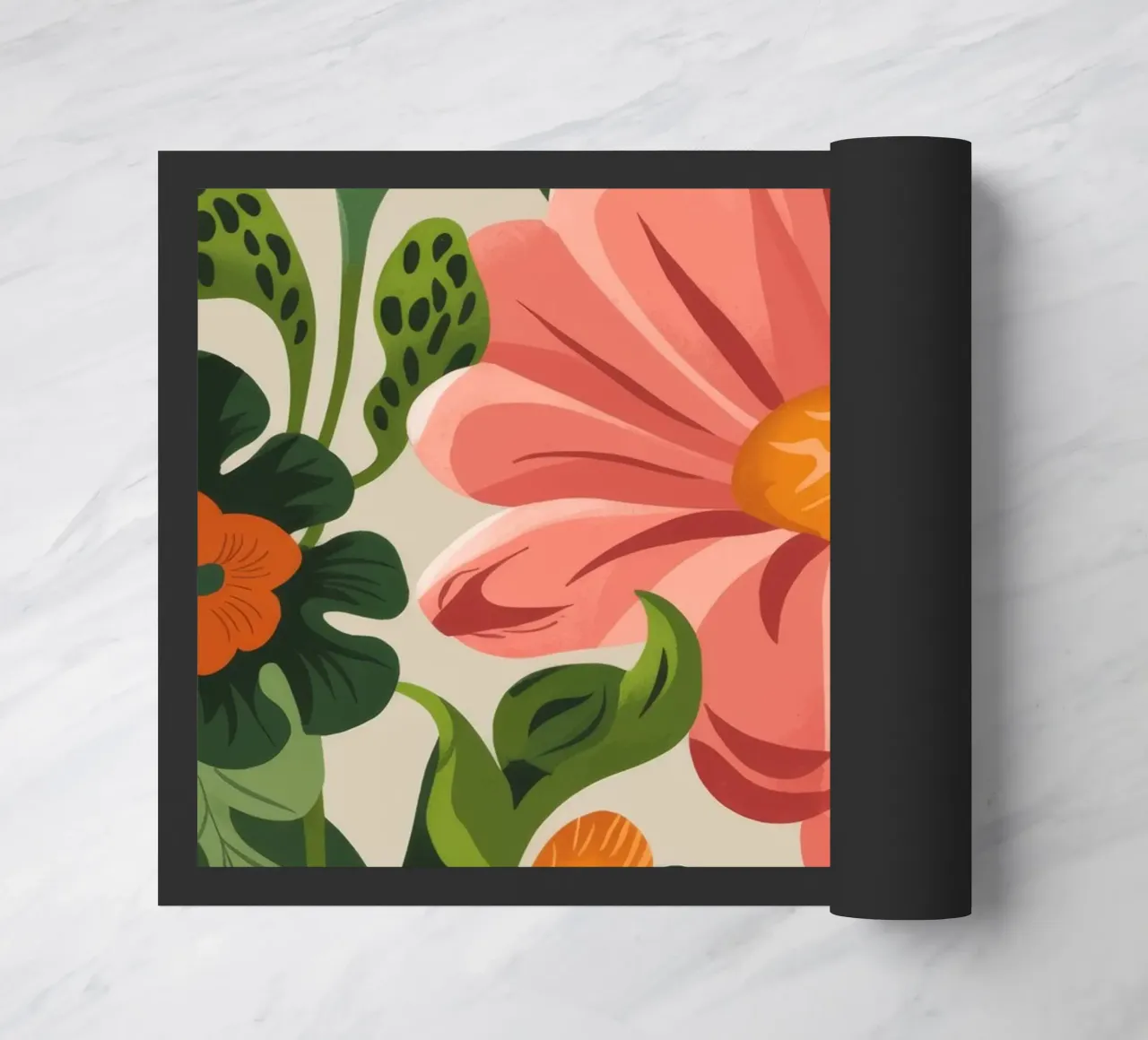 Colorful Blooms doormat by Artie Shifa