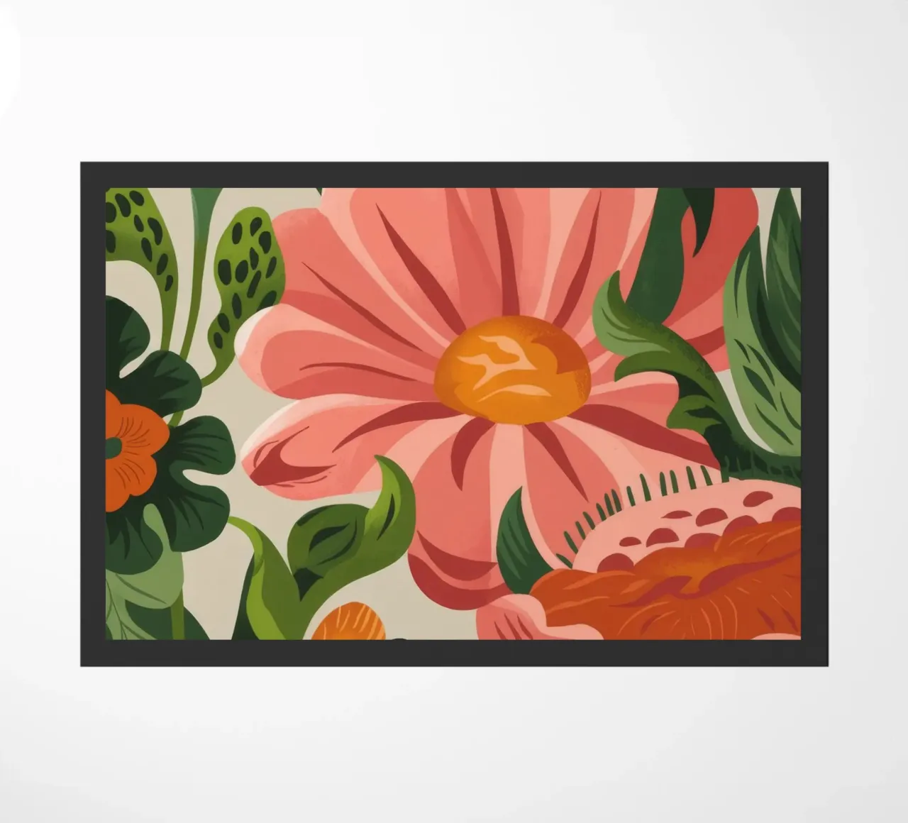 Colorful Blooms doormat by Artie Shifa