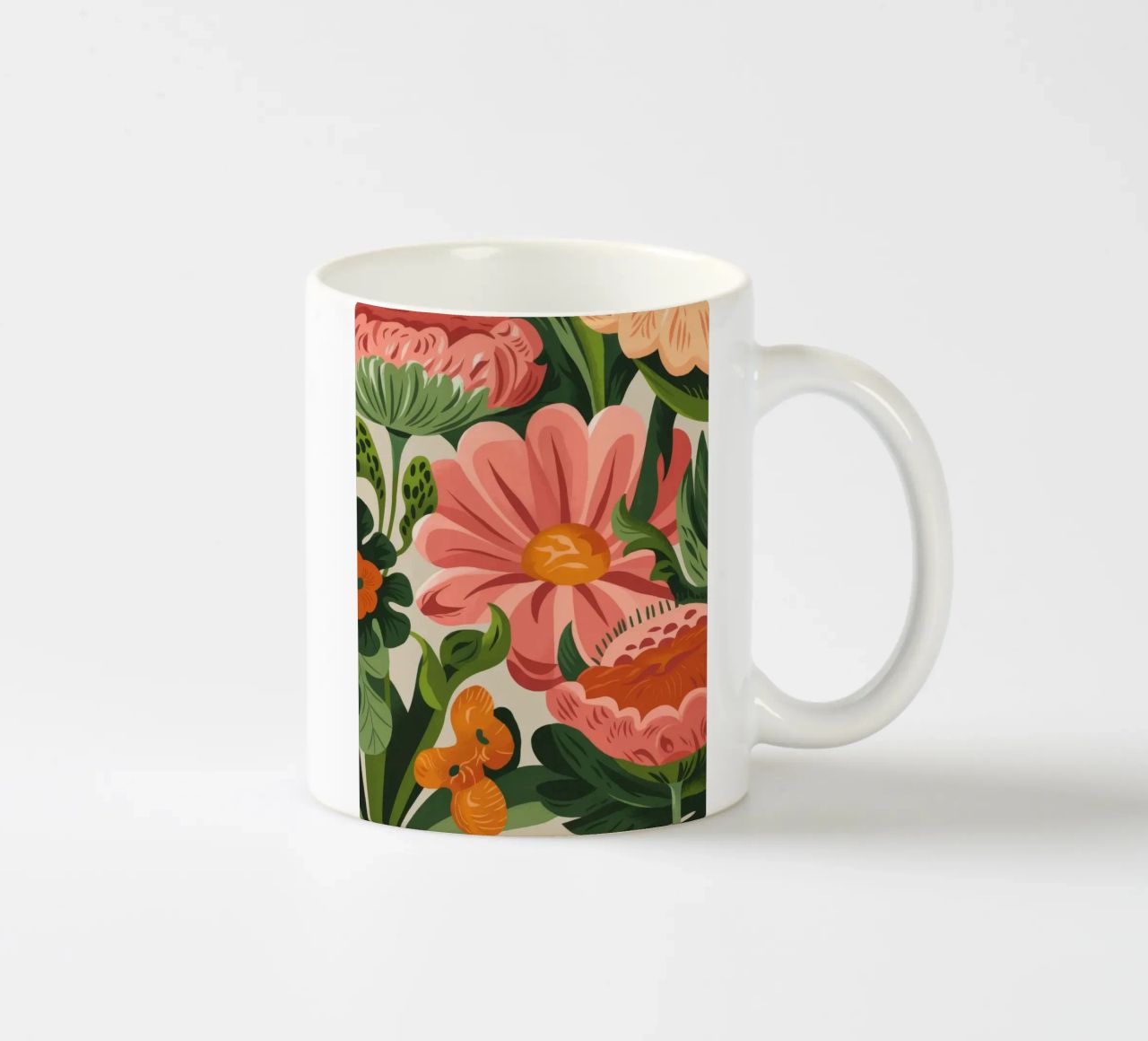 Fiori colorati tazza in ceramica da Artie Shifa