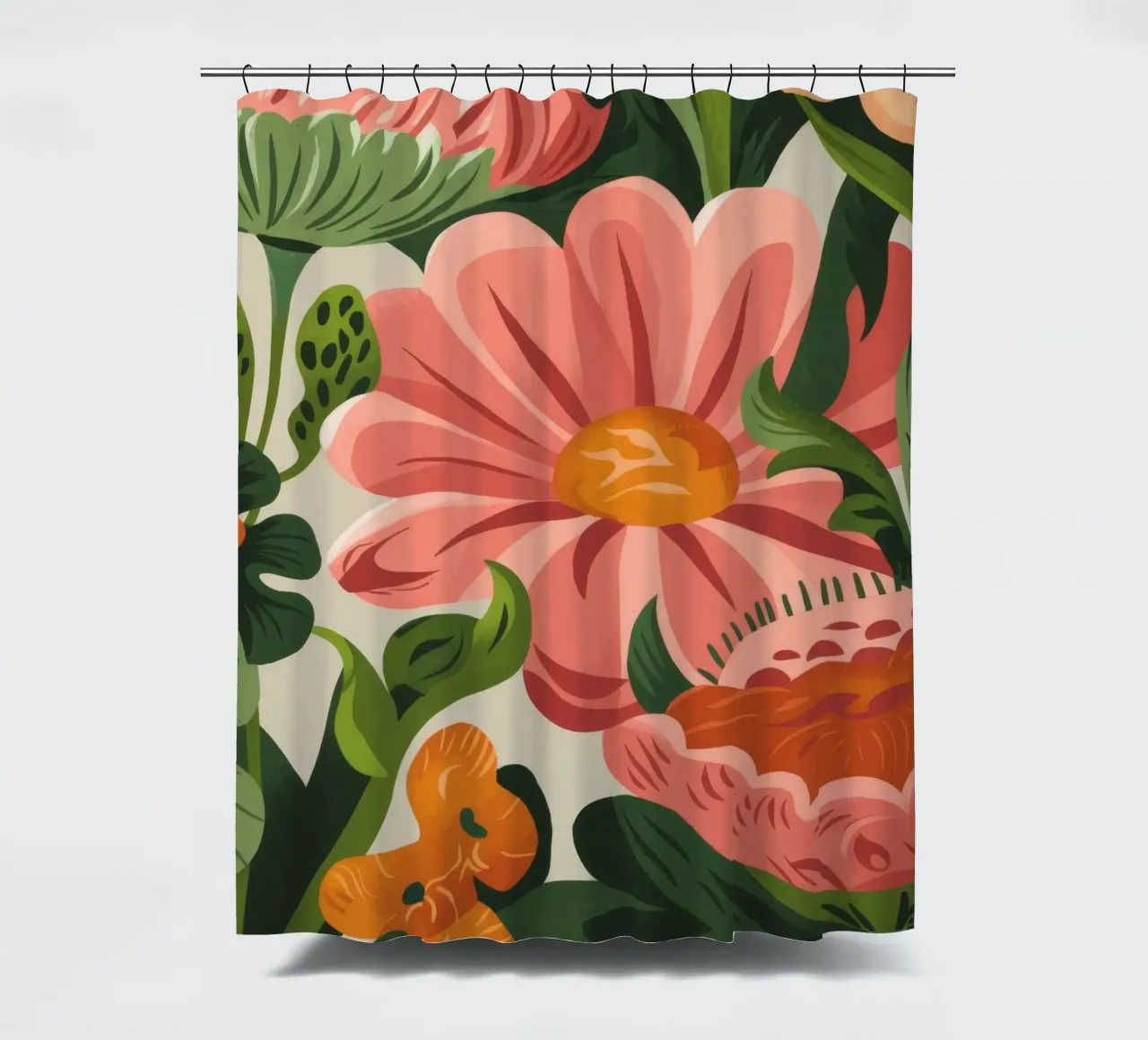 Fiori colorati tenda da doccia da Artie Shifa