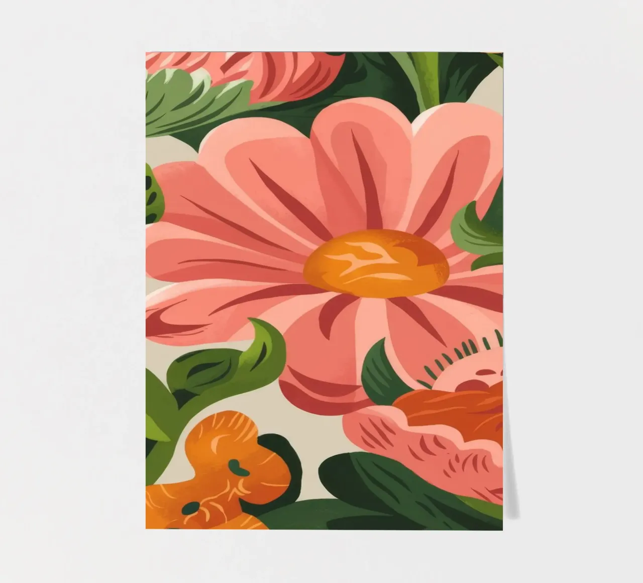 Fiori colorati foglio adesivo da Artie Shifa