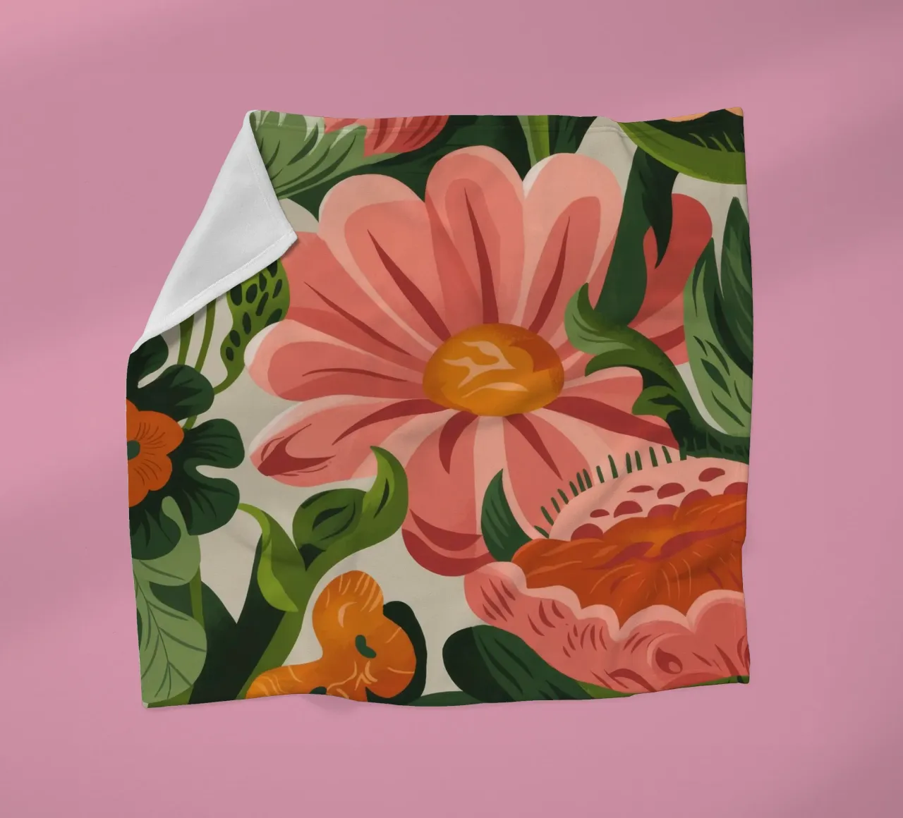 Fiori colorati coperta in pile da Artie Shifa