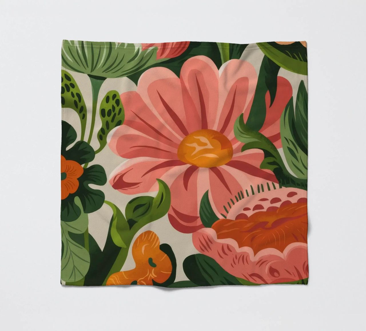 Fiori colorati coperta in pile da Artie Shifa