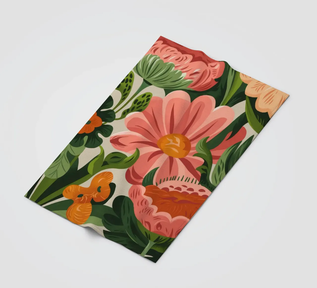 Fiori colorati coperta in pile da Artie Shifa