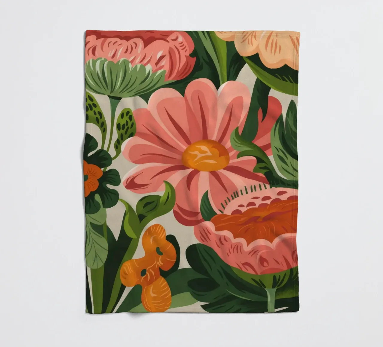 Fiori colorati coperta in pile da Artie Shifa