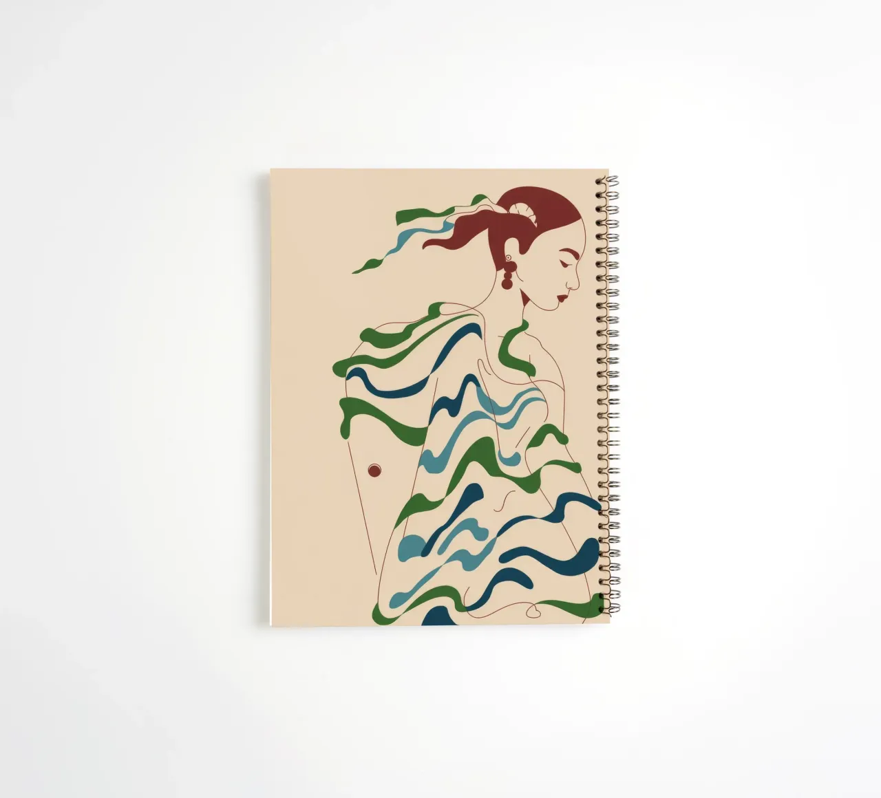 Fluid Harmony spiral notebook by Artie Shifa
