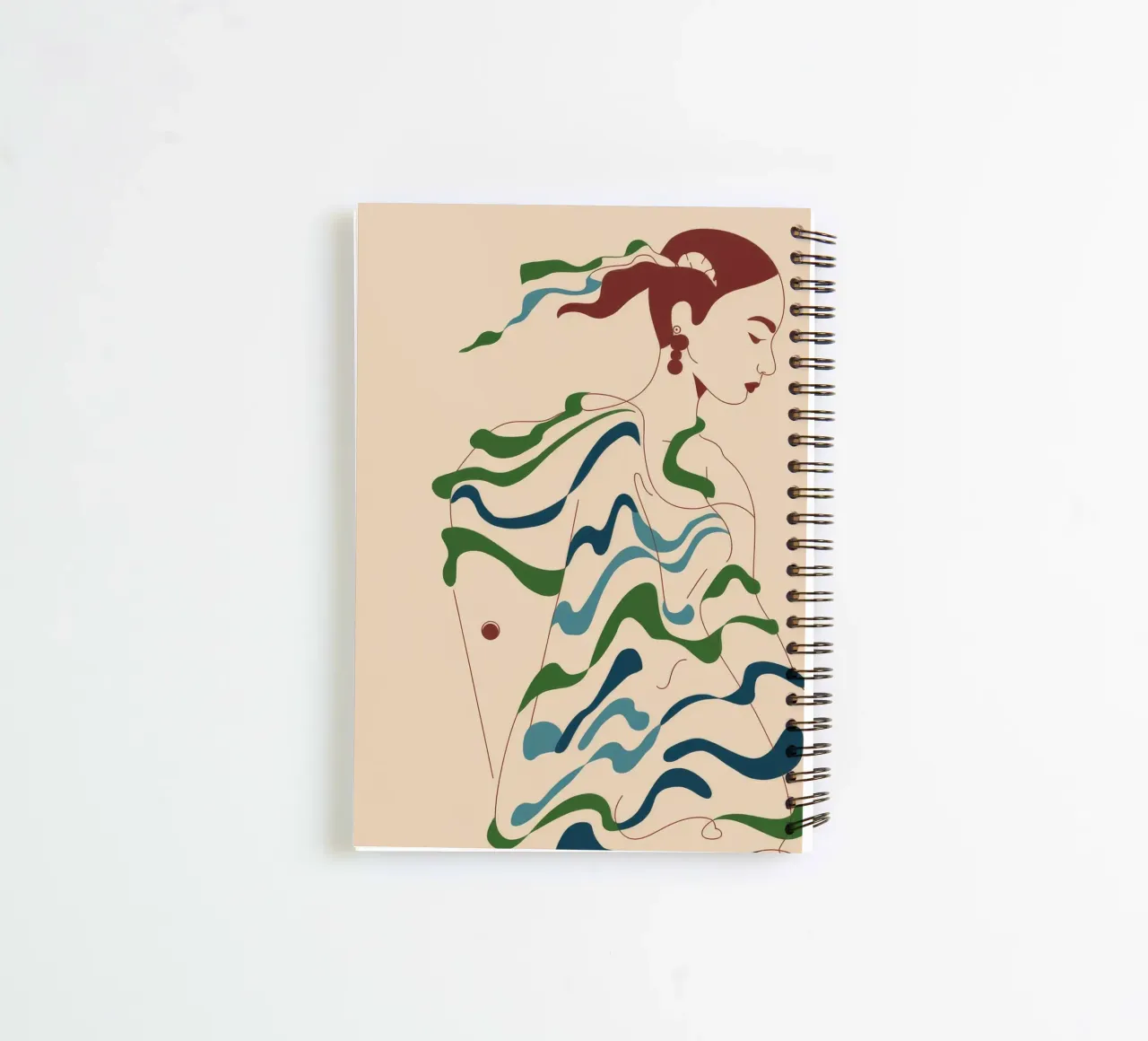 Fluid Harmony spiral notebook by Artie Shifa