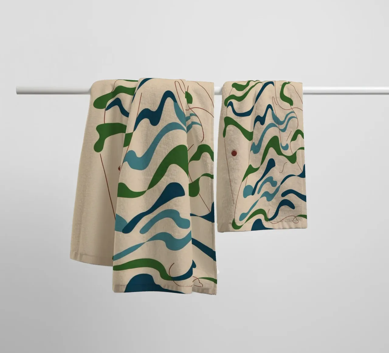 Armonia fluida asciugamano da bagno da Artie Shifa