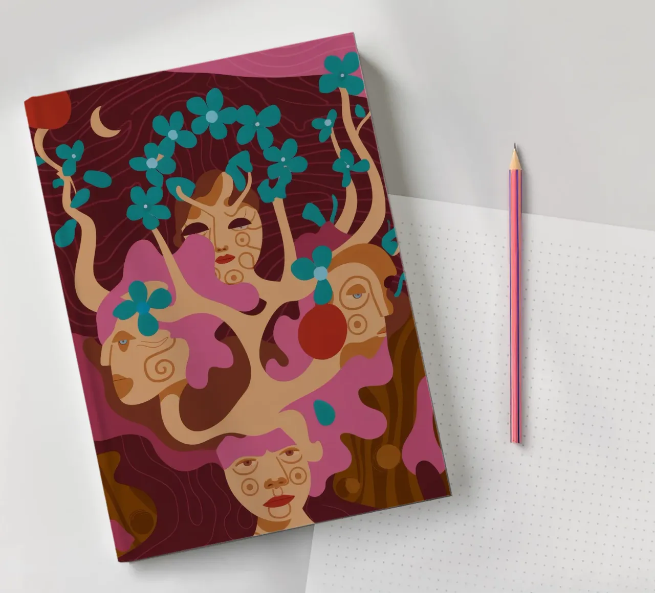 Faces of Nature notebook by Artie Shifa