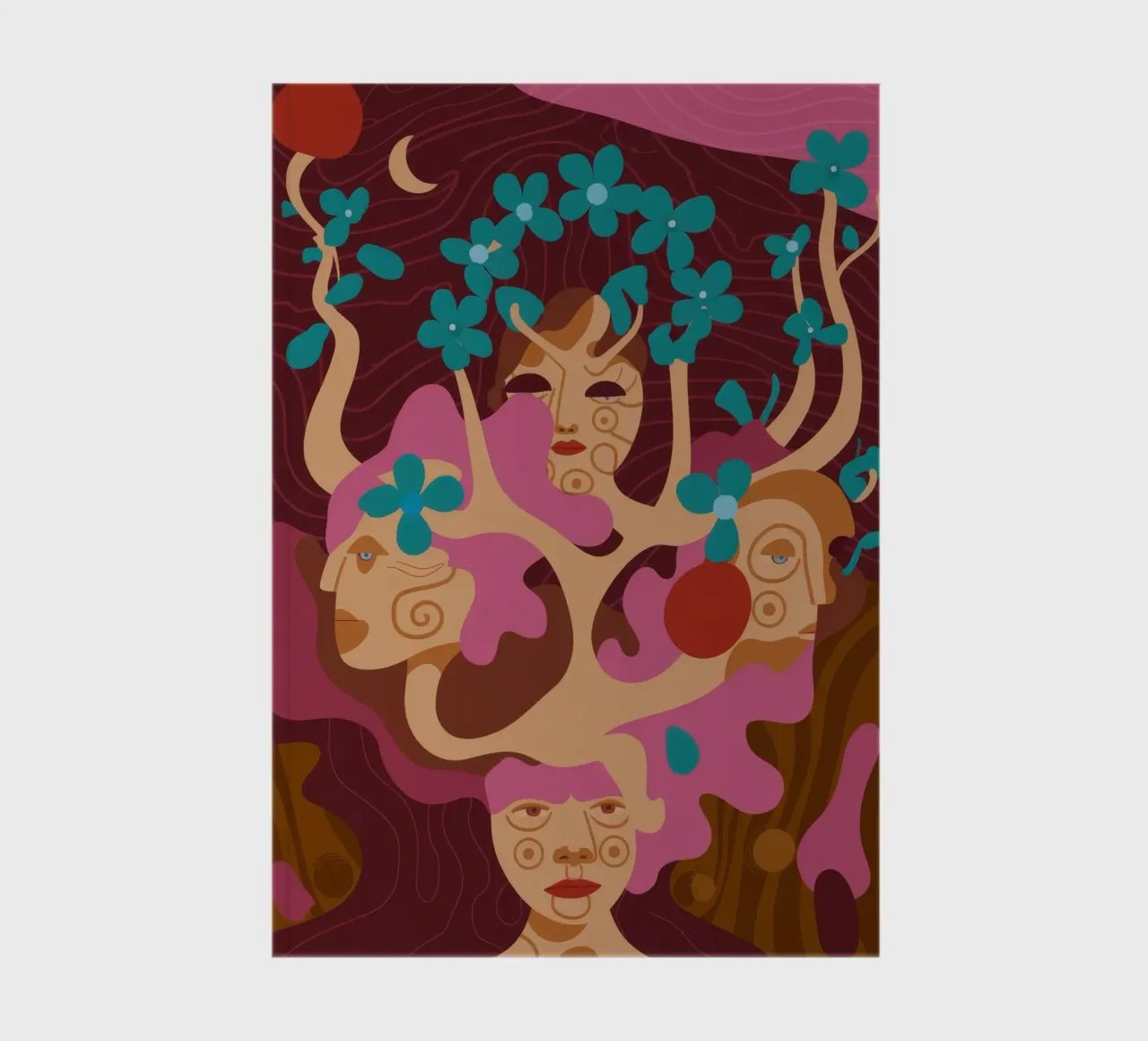 Faces of Nature notebook by Artie Shifa