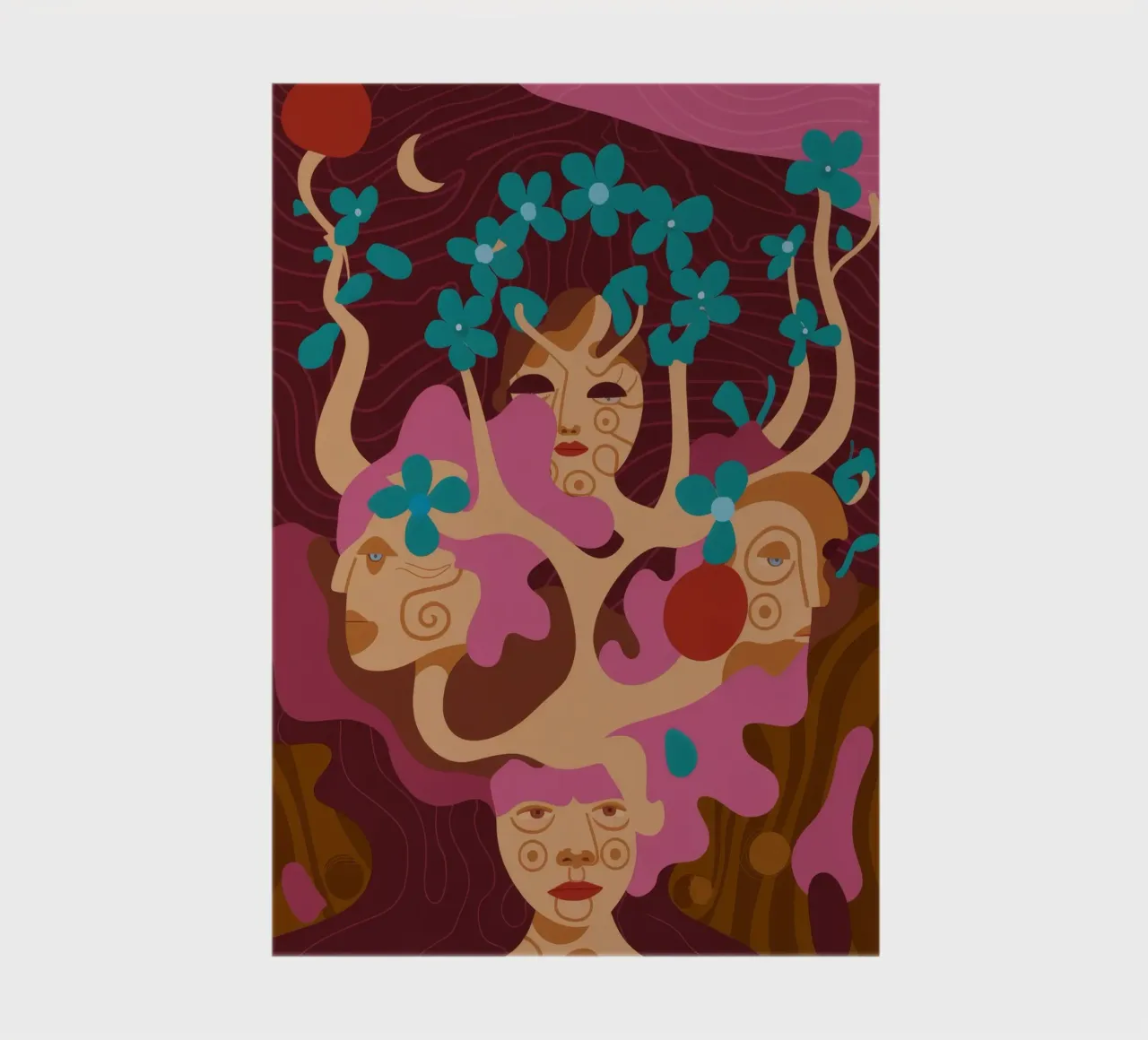 Faces of Nature notebook by Artie Shifa