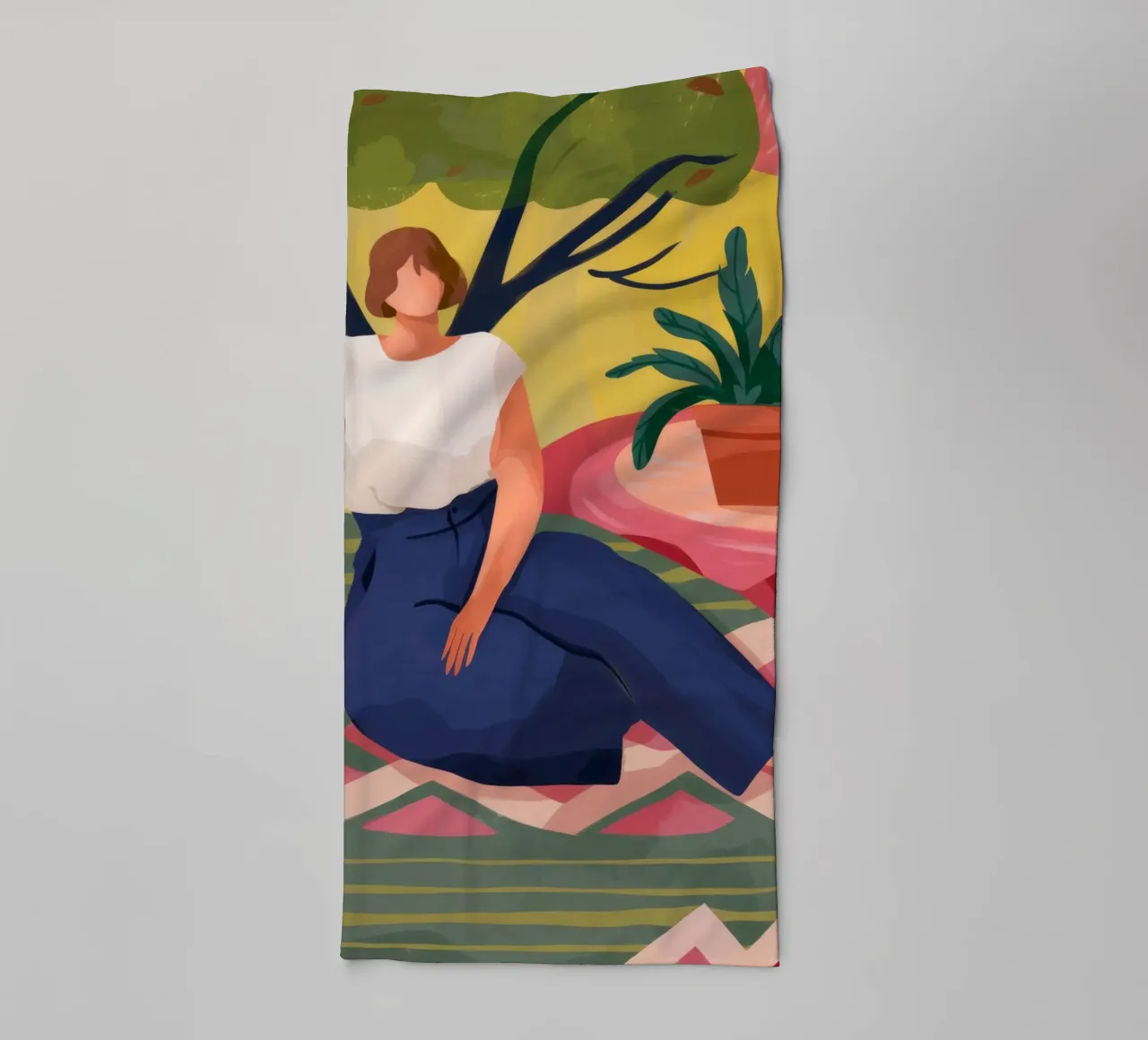 Comforting Rest towel by Artie Shifa