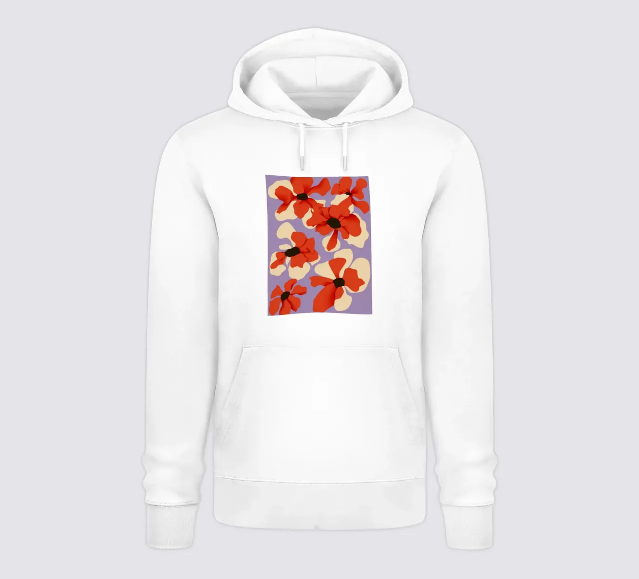Fioritura cremisi felpa con cappuccio da Artie Shifa