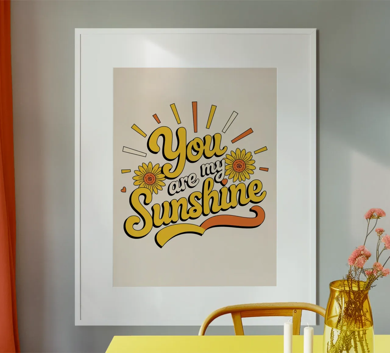 Sei il mio raggio di sole poster da logic