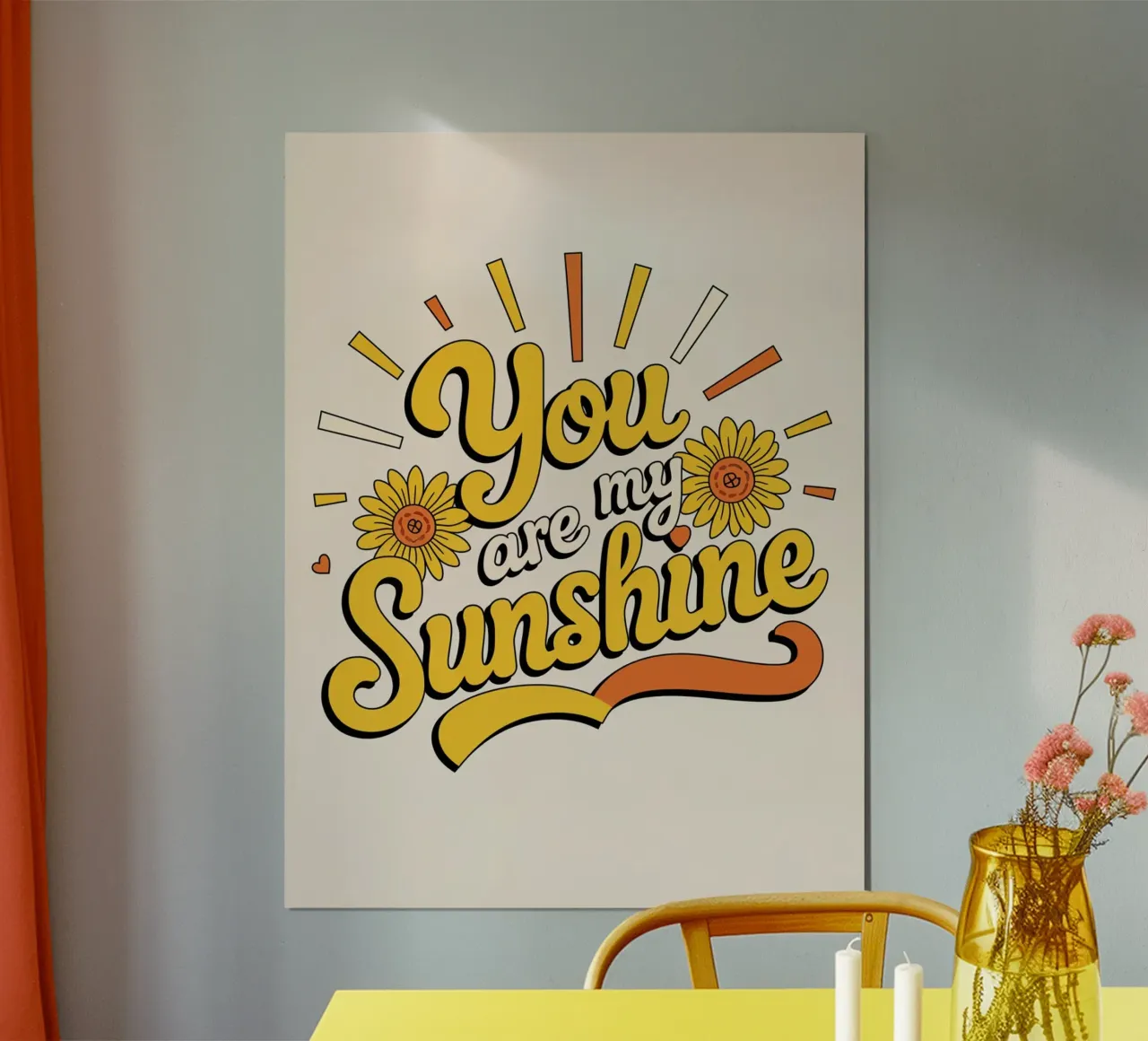 Sei il mio raggio di sole poster da logic