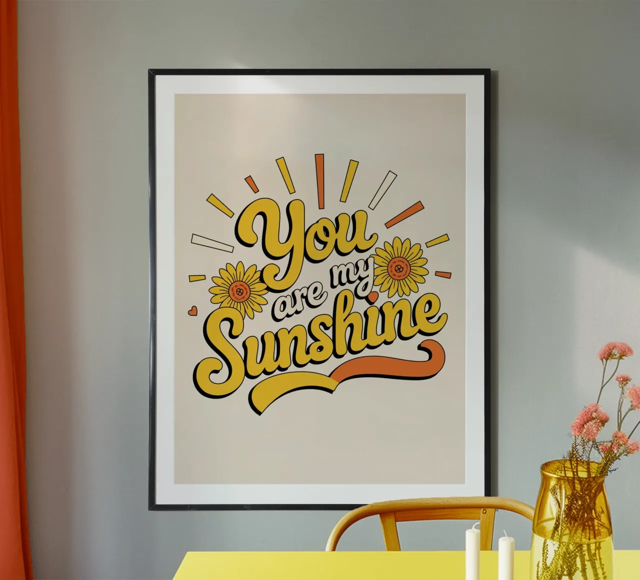 Sei il mio raggio di sole poster da logic