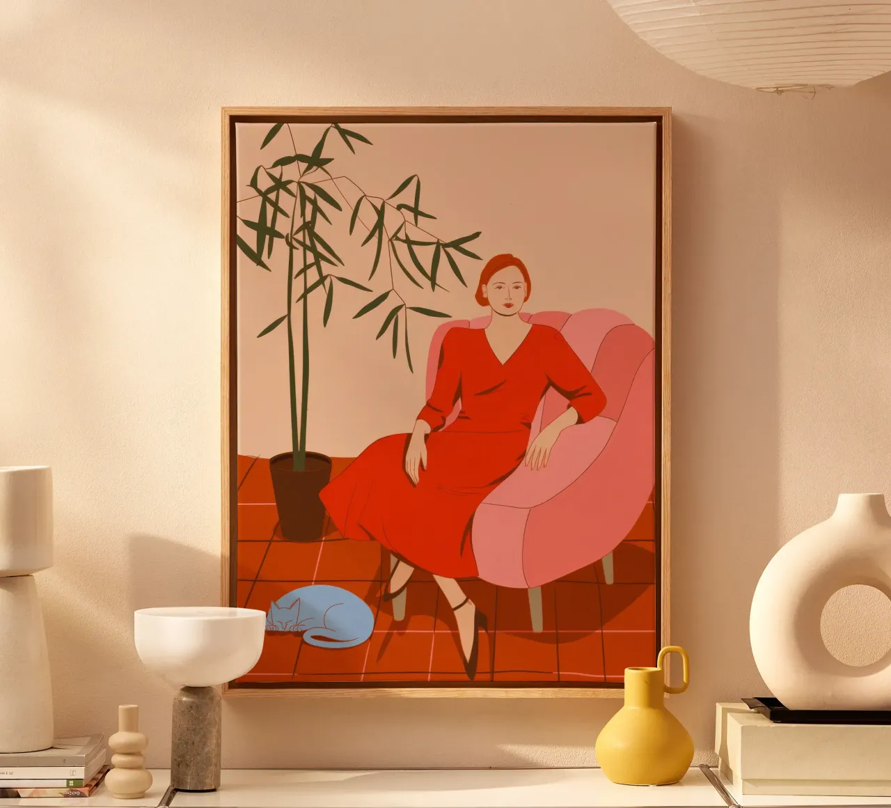 Moderne rust canvas van Artie Shifa