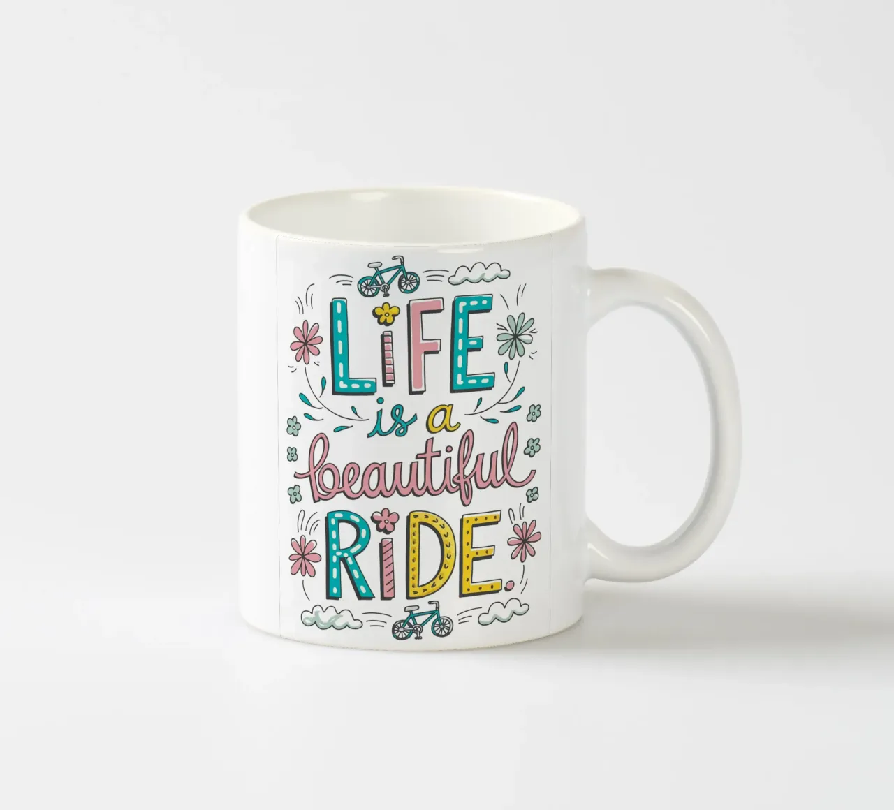 La vita è una bellissima corsa. tazza in ceramica da logic