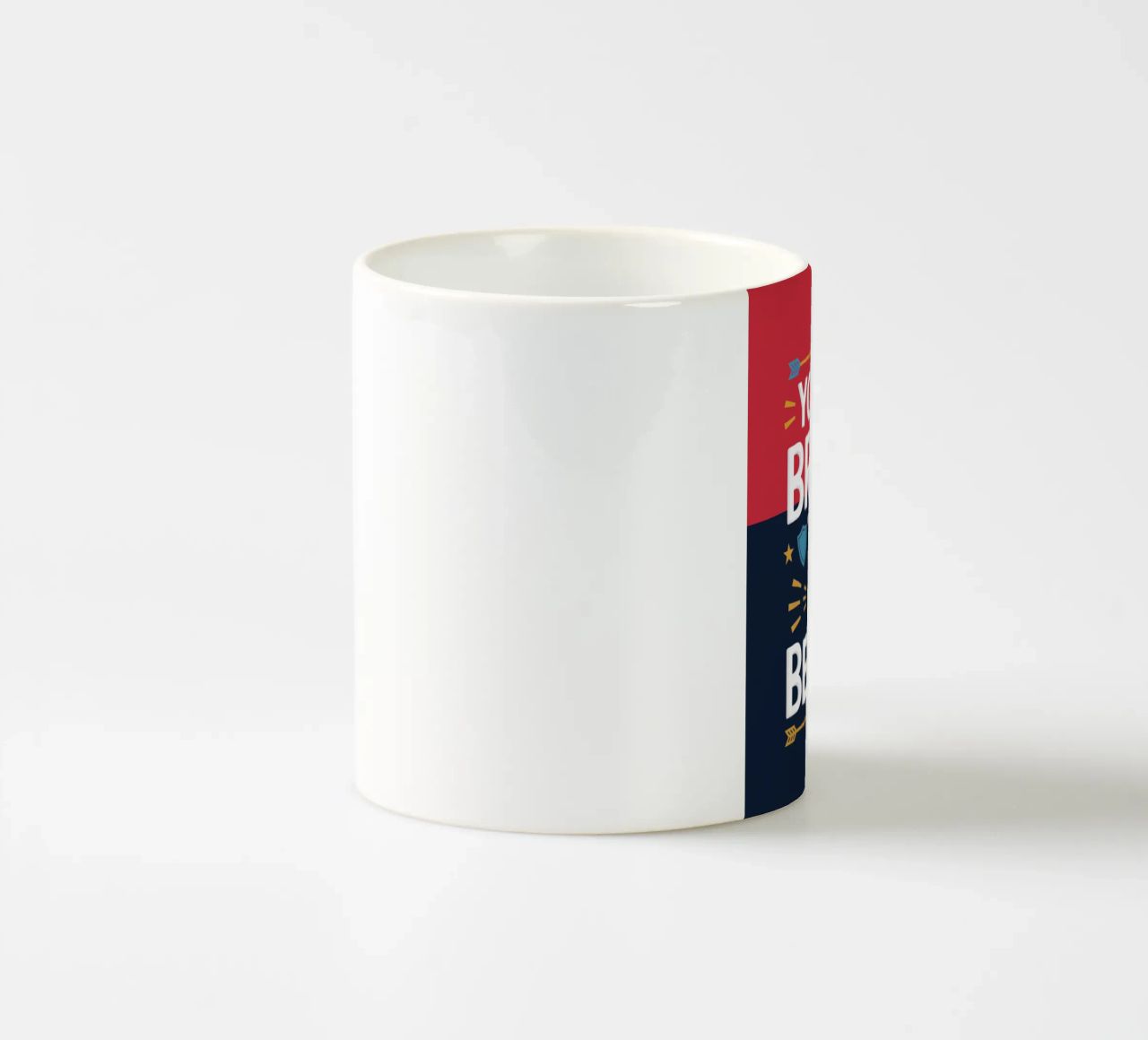 Vous êtes plus courageux que vous ne le croyez. mug en céramique de logic
