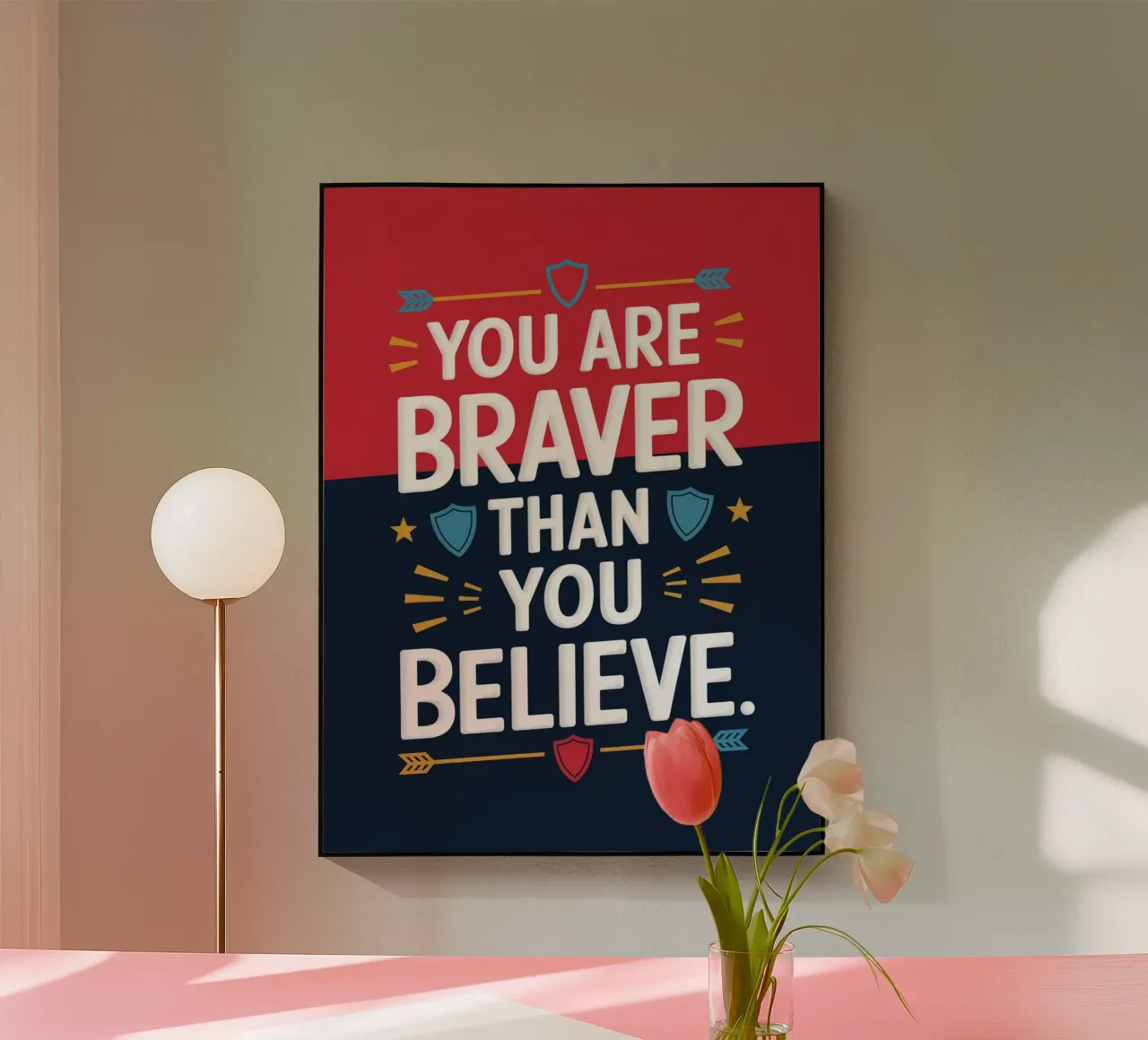 Eres más valiente de lo que crees. metacrilato de logic