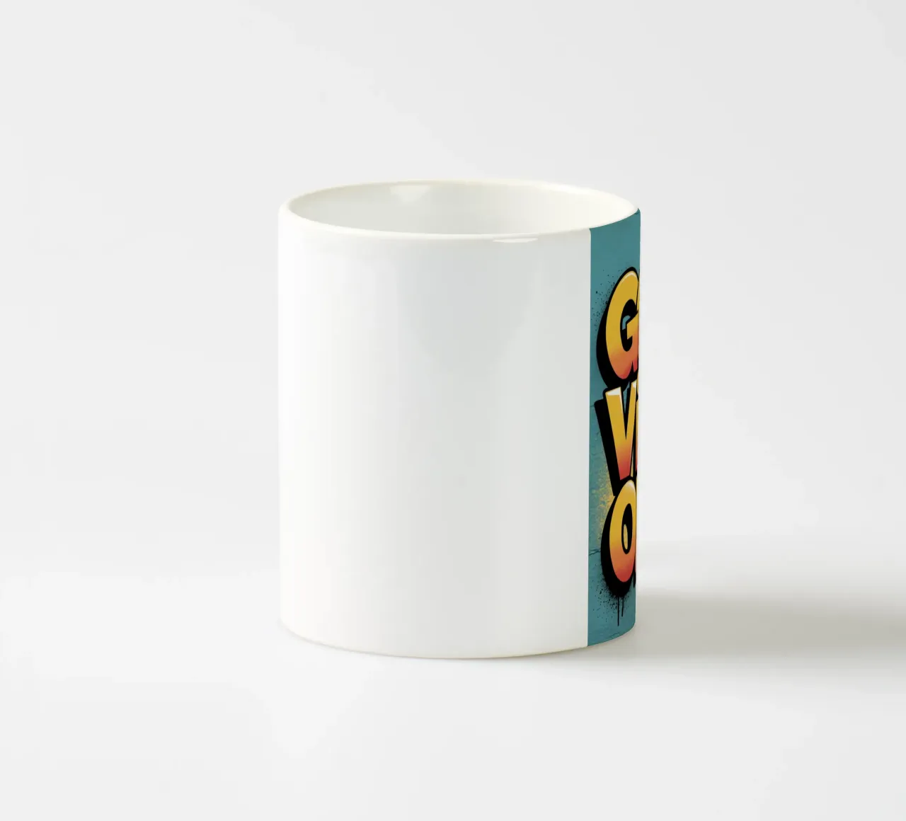SOLO BUONE VIBRAZIONI tazza in ceramica da logic