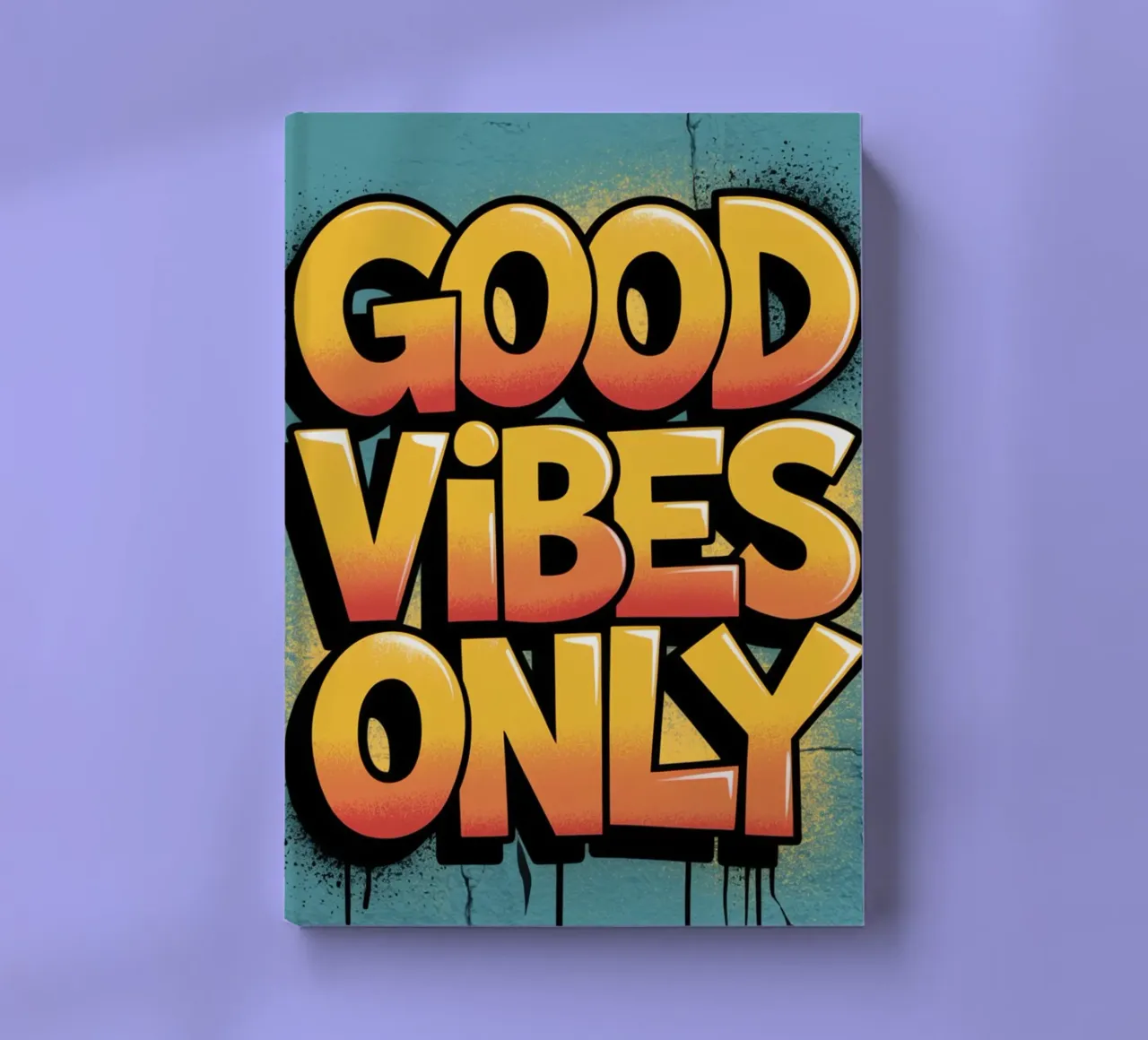 NUR GUTE SCHWINGUNGEN Notizbuch von logic