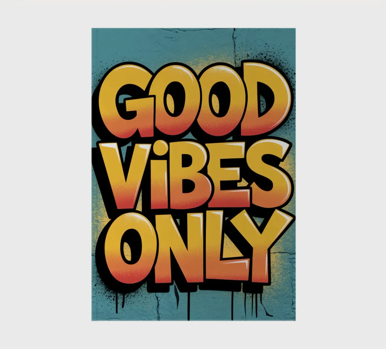 NUR GUTE SCHWINGUNGEN Notizbuch von logic