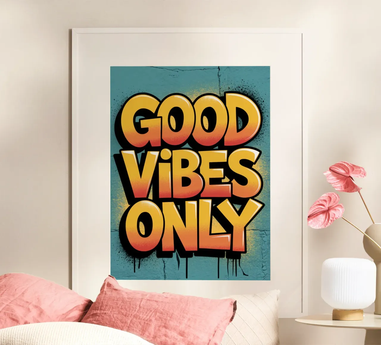 GOOD VIBES ONLY hahnemühle by logic