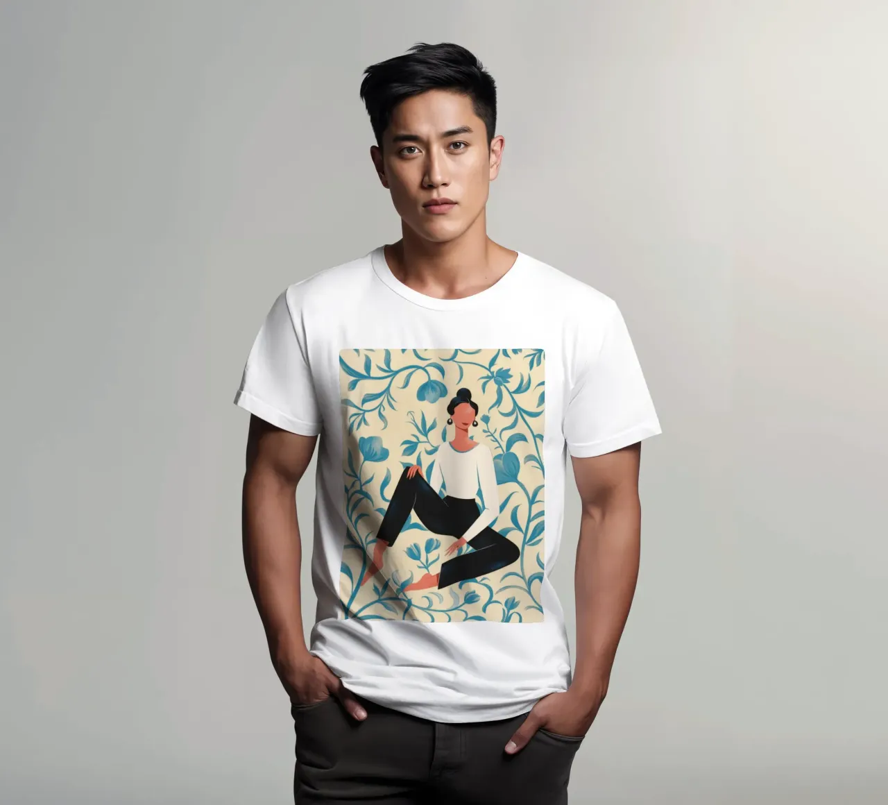 Serenità floreale t-shirt da Artie Shifa