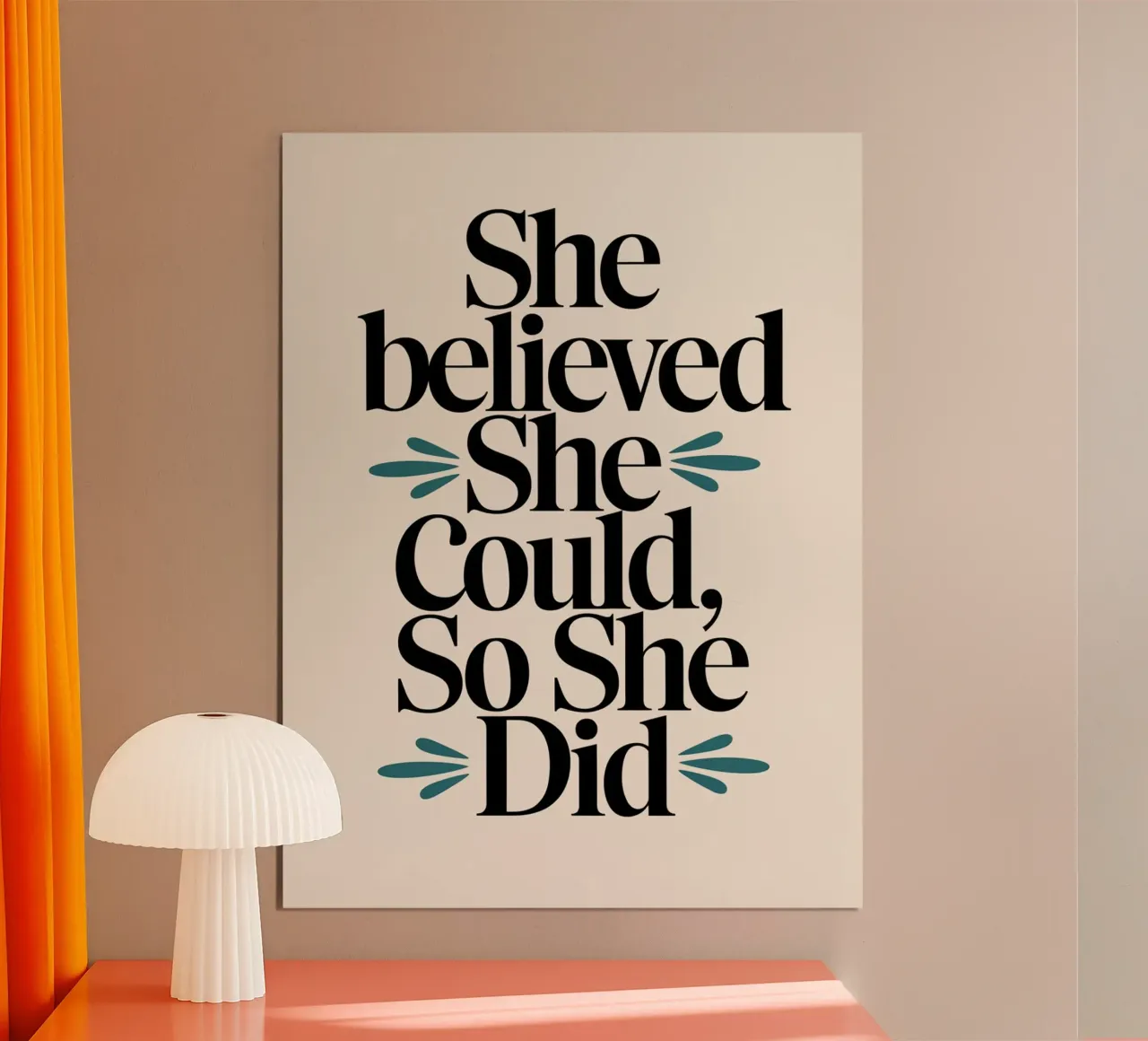 Credeva di poterlo fare, e così lo ha fatto poster da logic