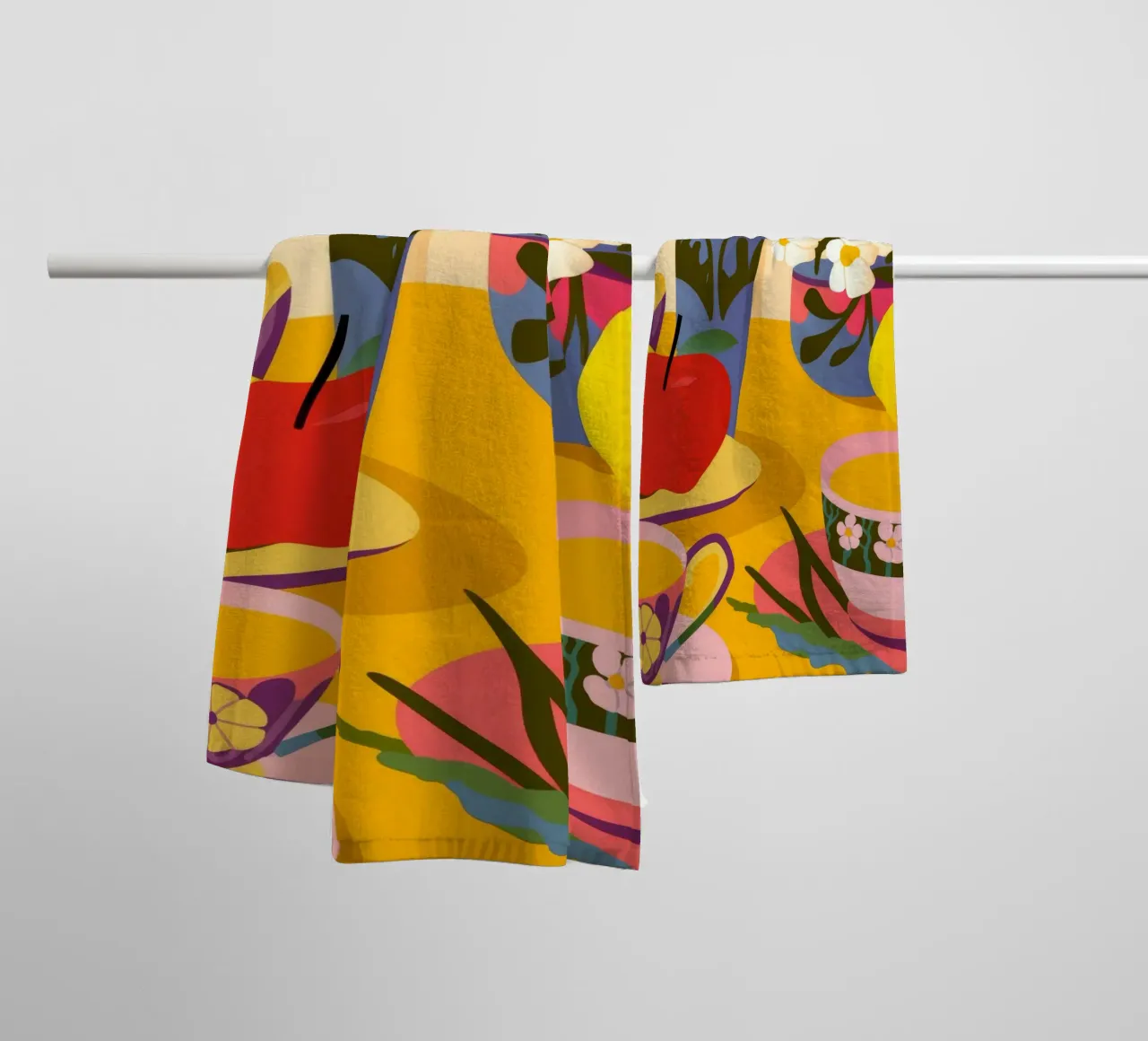 Stilleven Symfonie badhanddoek van Artie Shifa