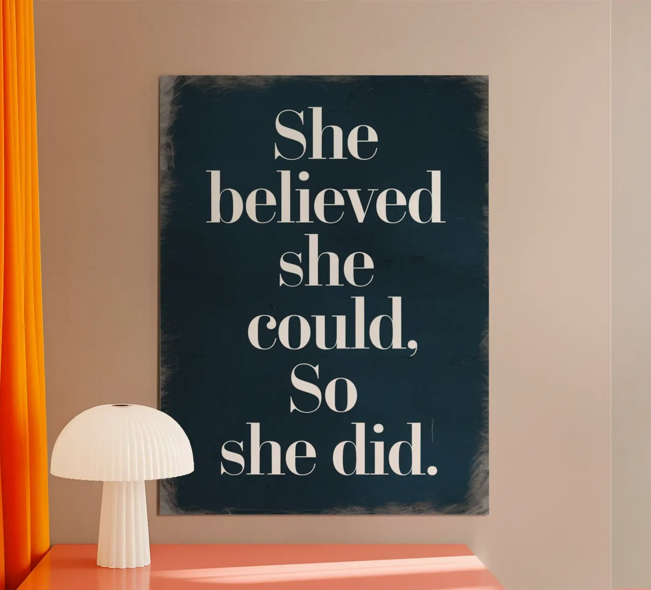 Credeva di poterlo fare, e così lo ha fatto poster con telaio in plastica da logic