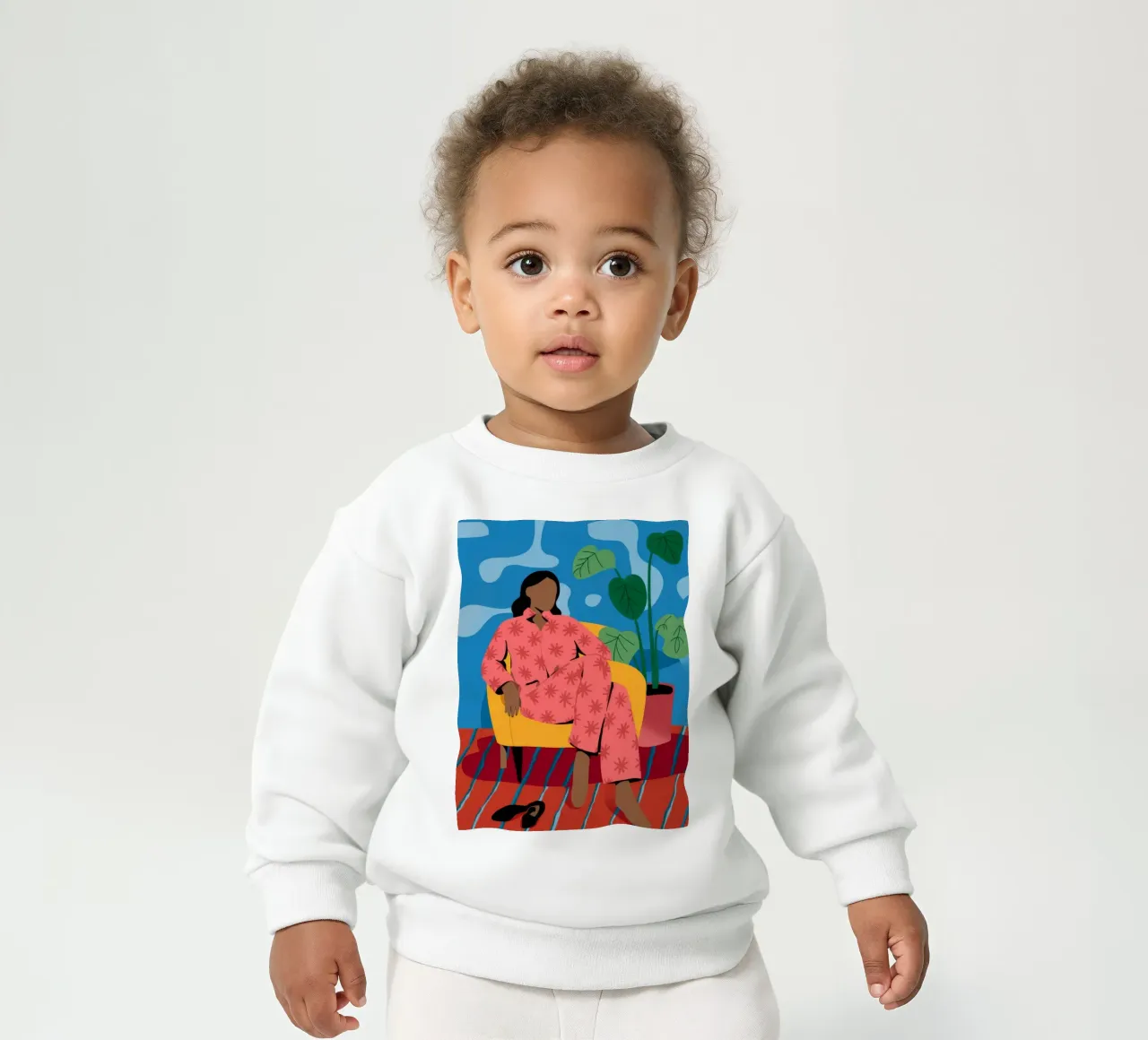 Confort en color sudadera de bebé de Artie Shifa
