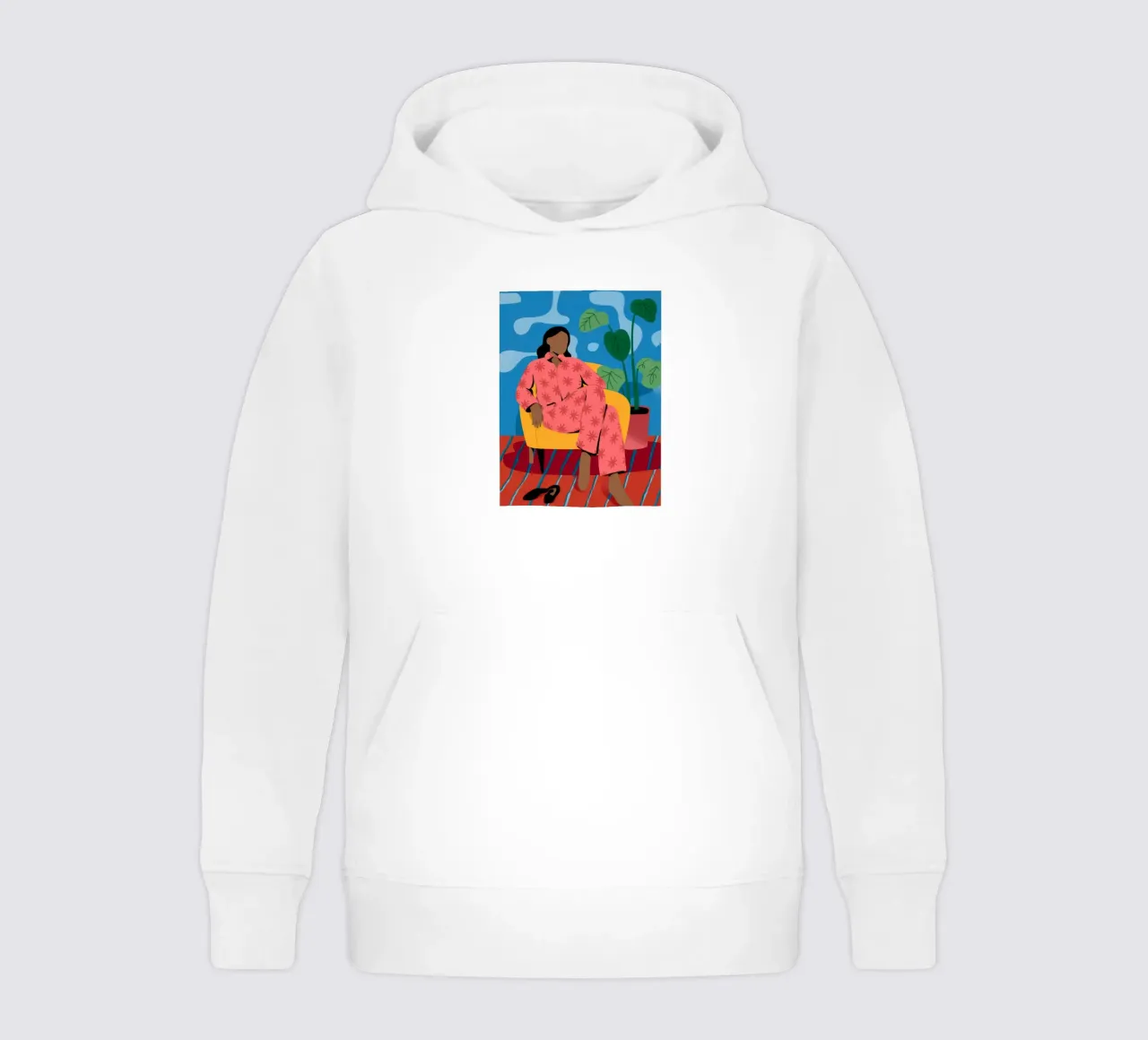 Komfort in Farbe Kinder Hoodie von Artie Shifa