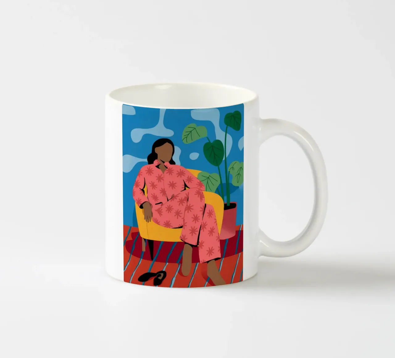 Comfort in Color ceramic mug by Artie Shifa