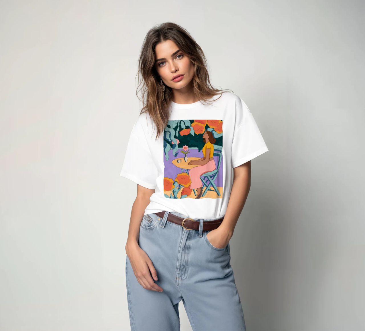 Momento floreale t-shirt da Artie Shifa
