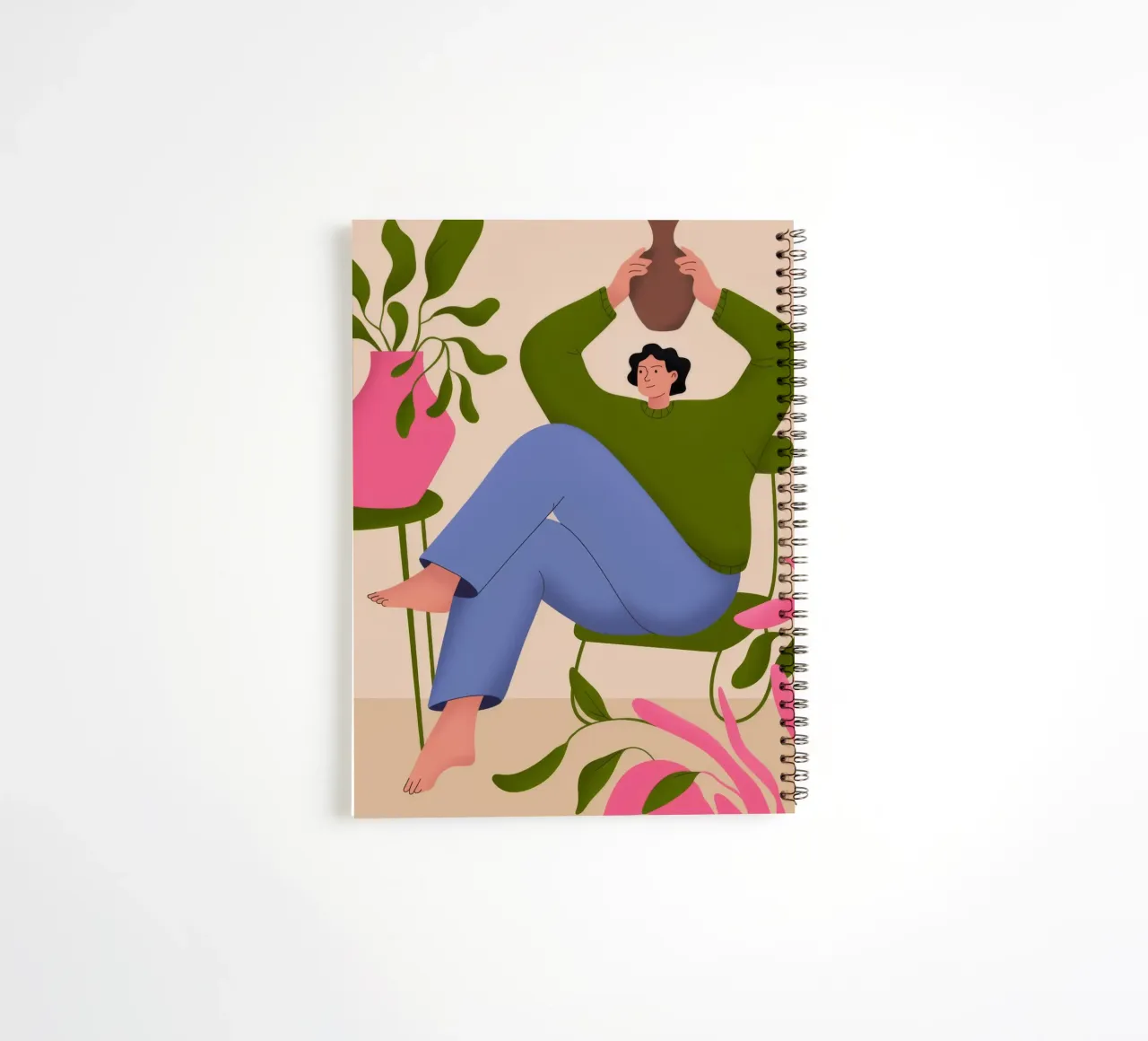 Serene Balance spiral notebook by Artie Shifa