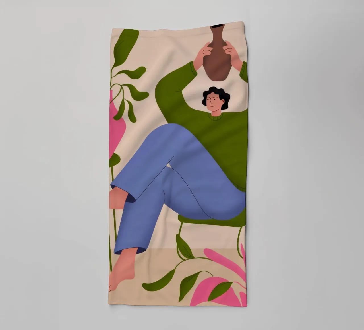 Sereen evenwicht badhanddoek van Artie Shifa