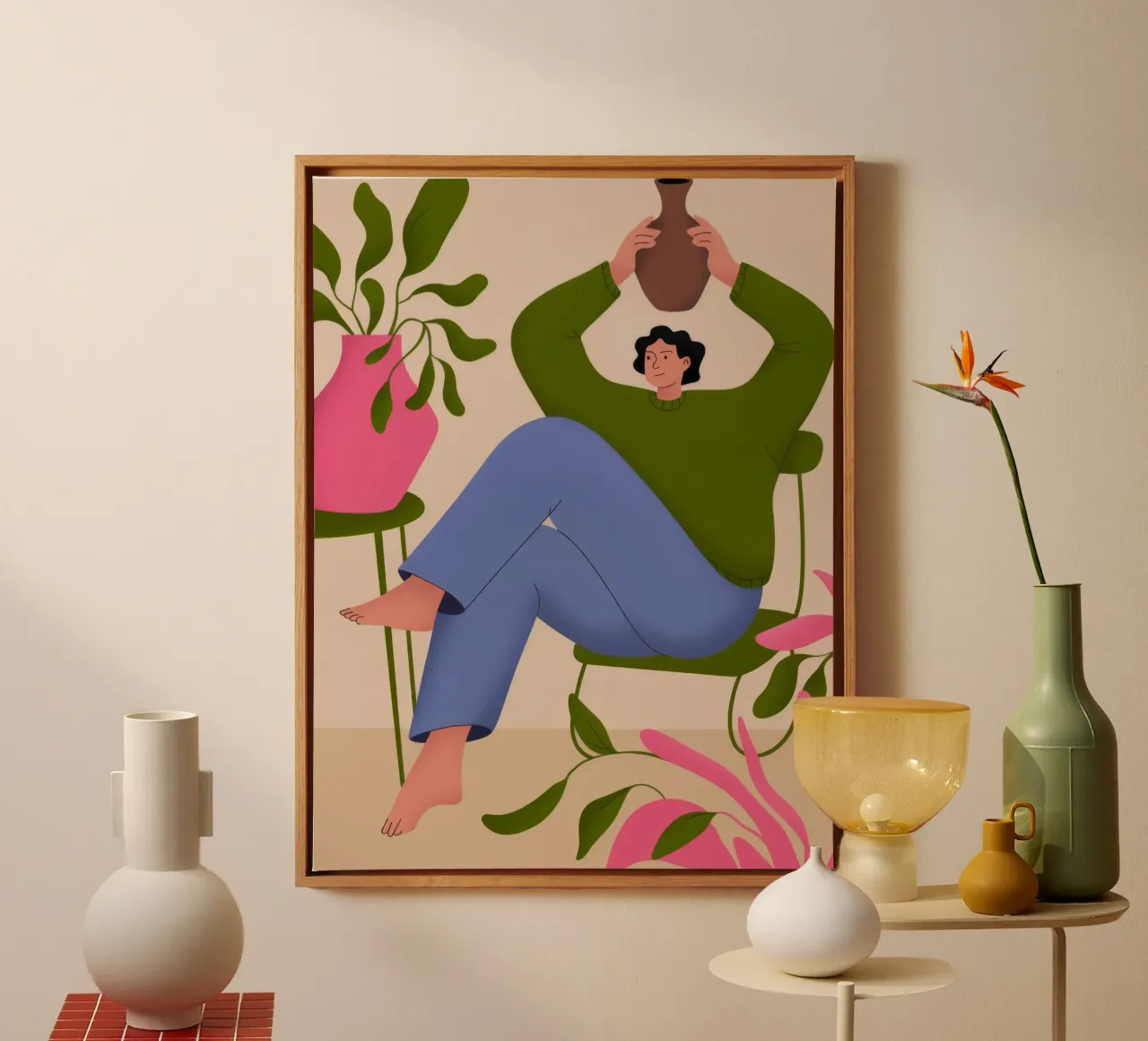 Serene Balance canvas by Artie Shifa