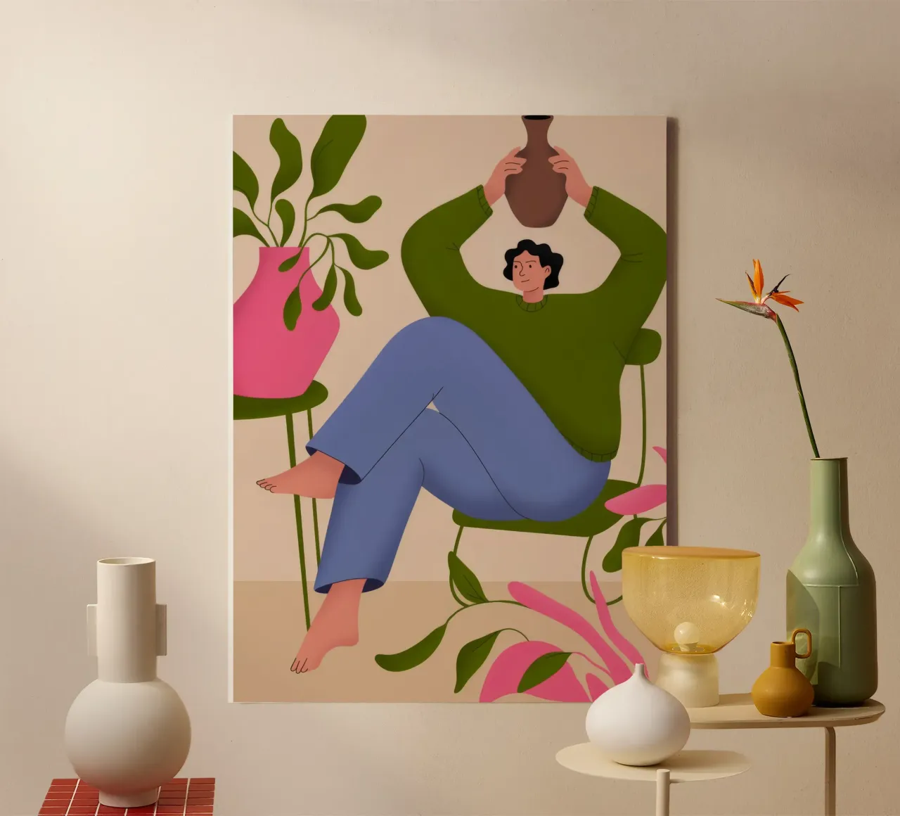 Serene Balance canvas by Artie Shifa