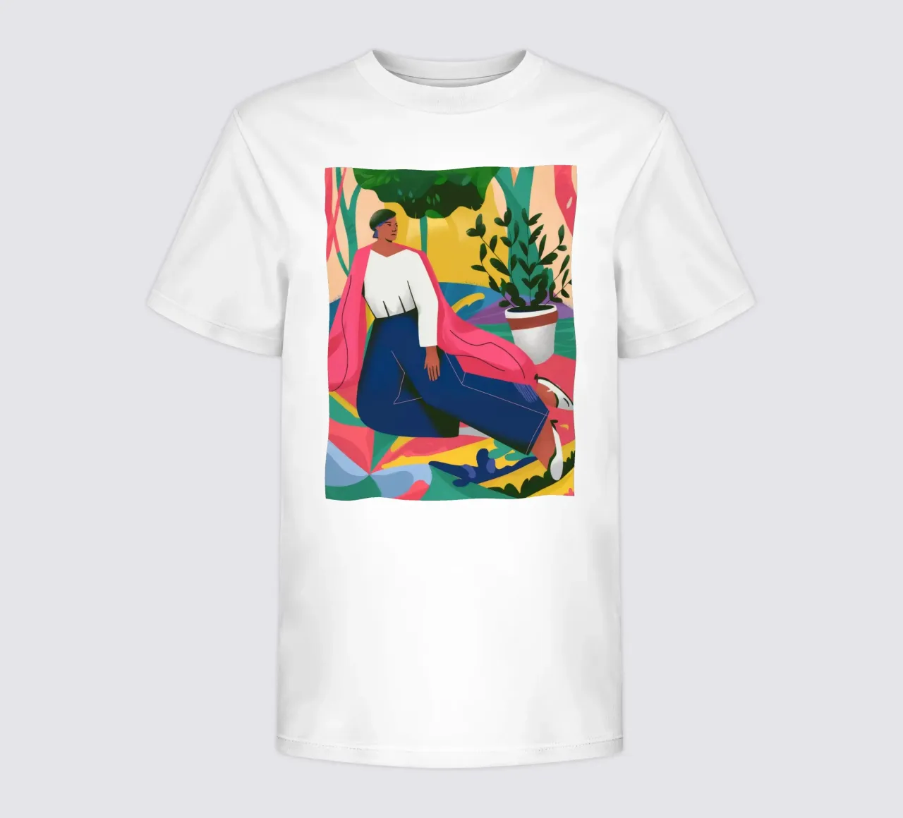Vibrant Contemplation kids t-shirt by Artie Shifa
