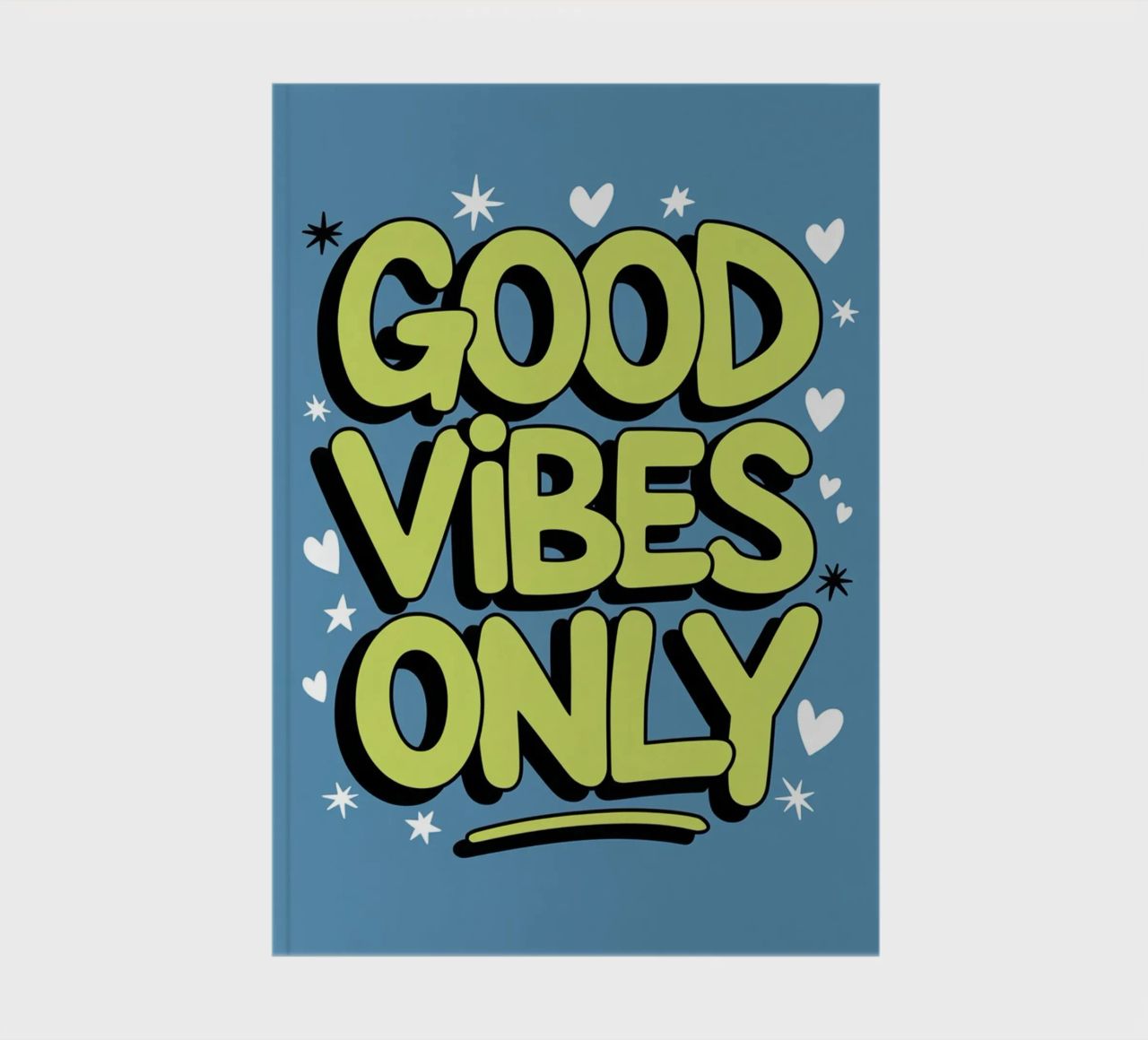GOOD VIBES ONLY notebook by logic
